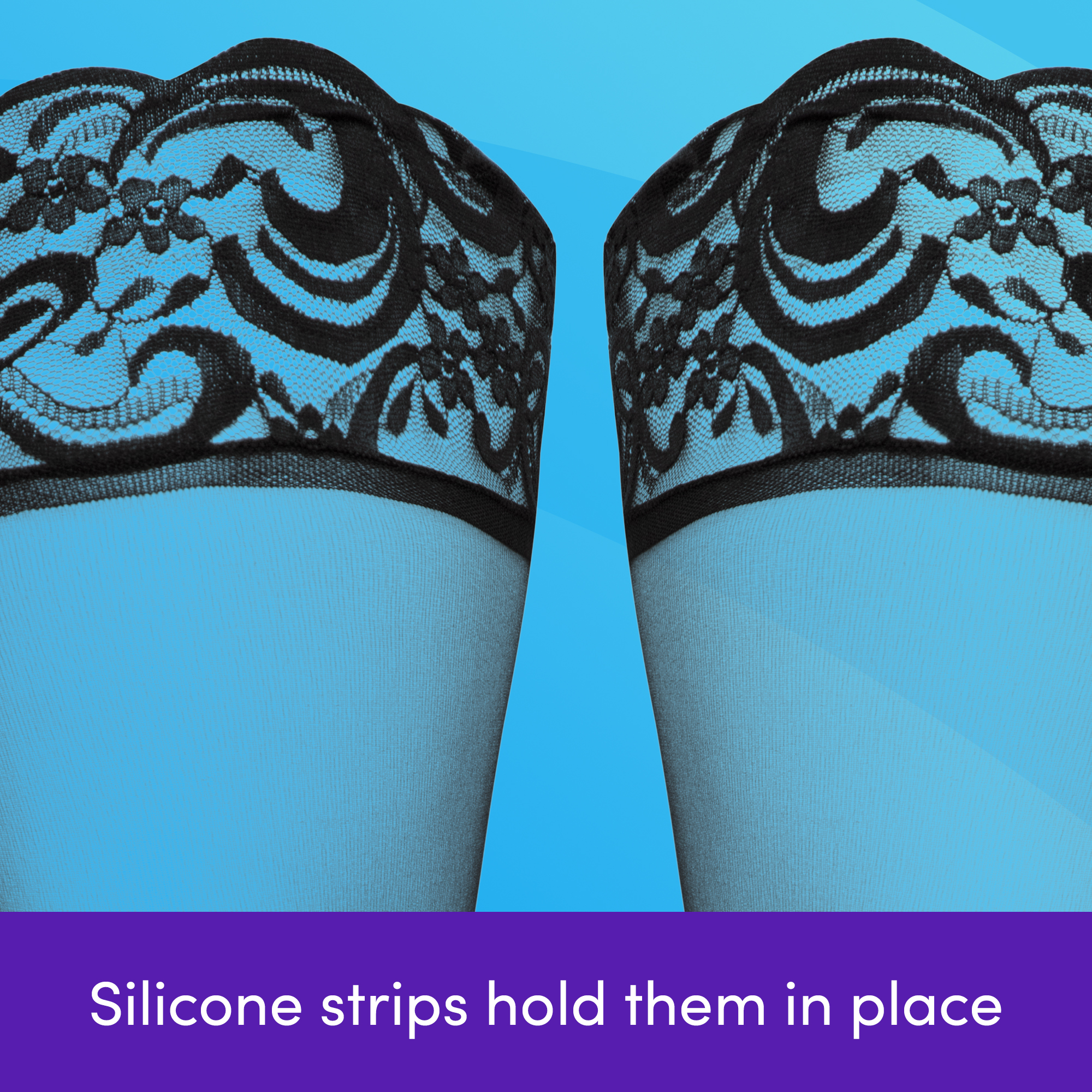 Lovehoney Sexy Lingerie Stockings - Sheer Lace Thigh High Hold Ups - Picture 6 of 22
