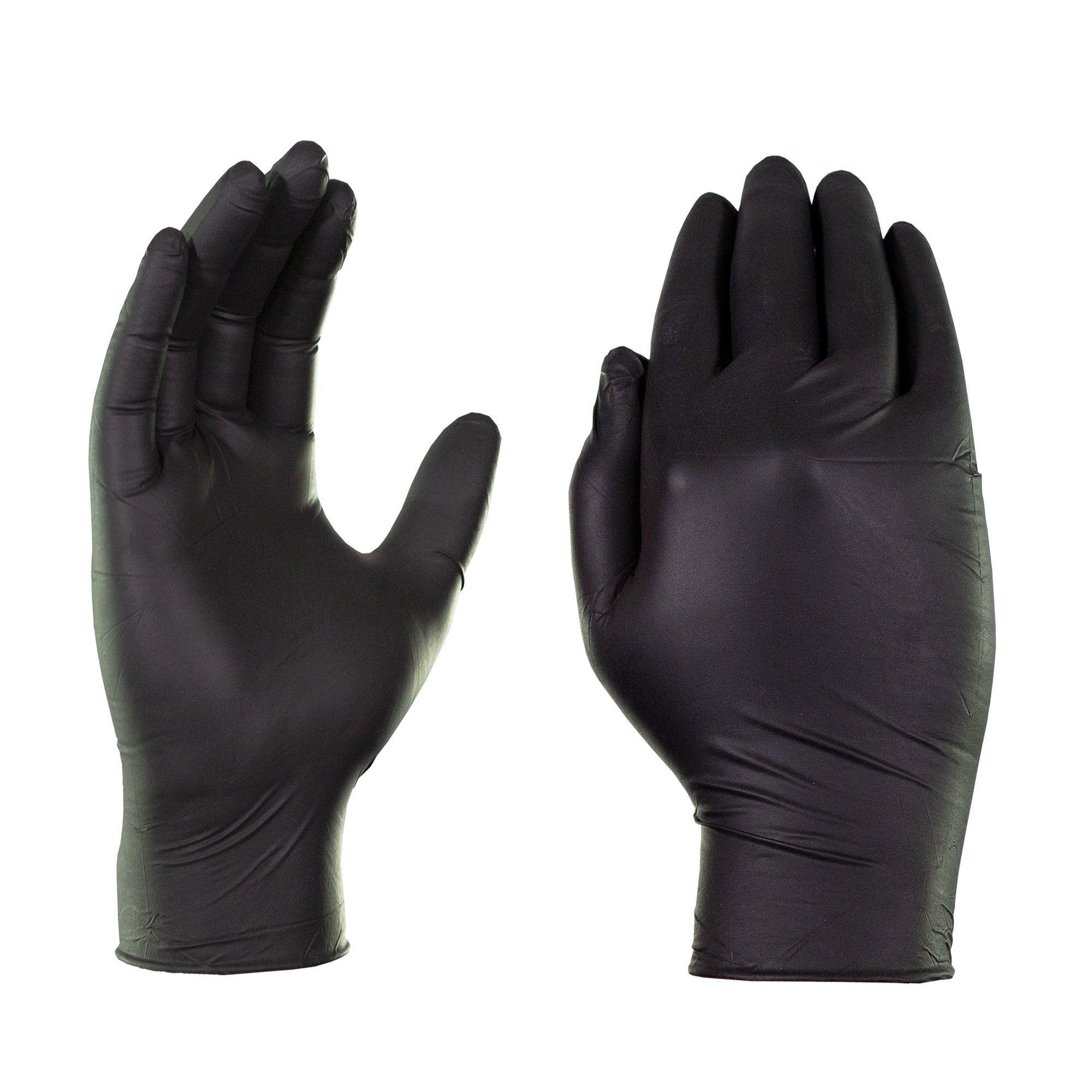 Guantes médicos/examen desechables de nitrilo negro AMMEX 3 mil, sin látex, caja de 100 - Imagen 14 de 18