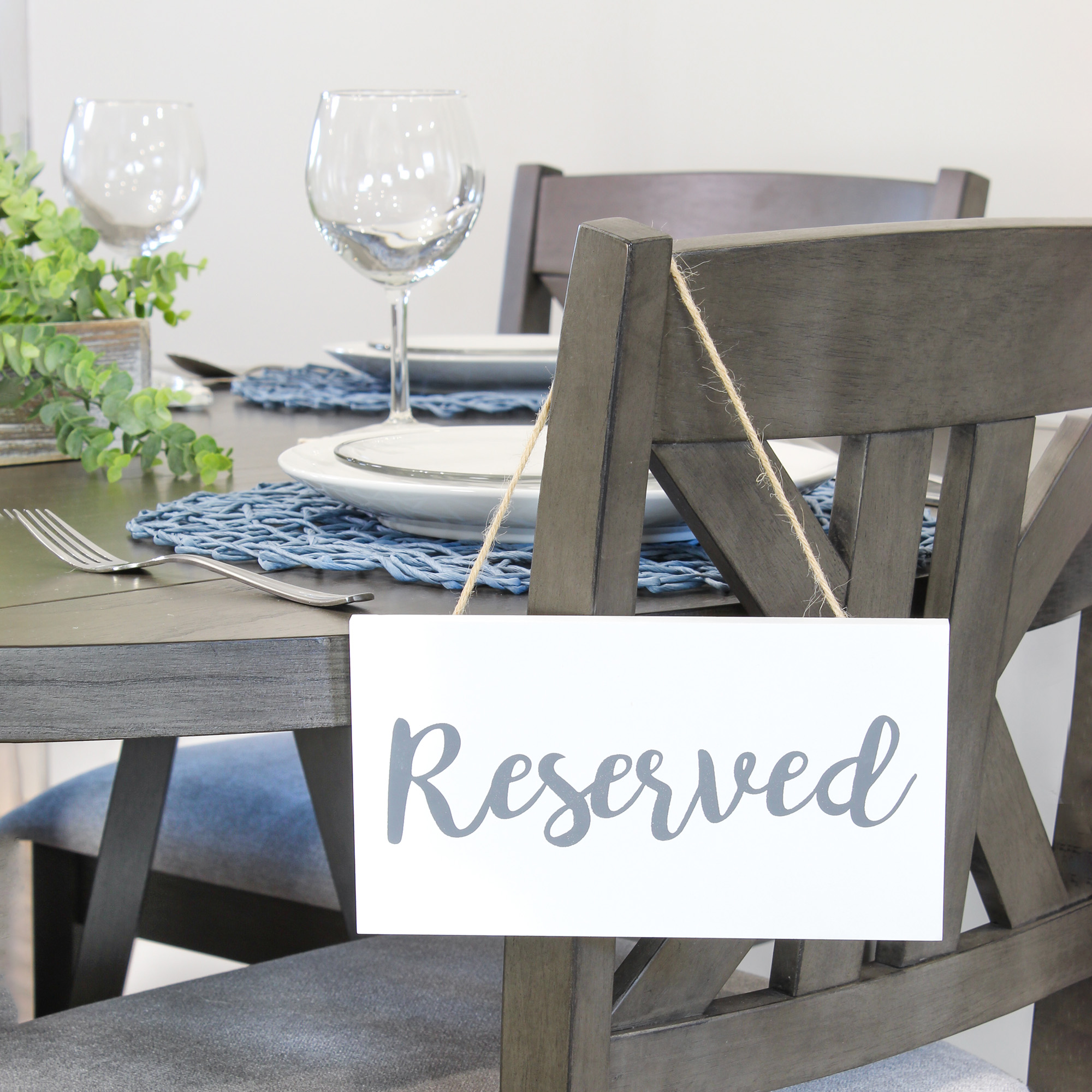 Hanging Wooden Reserved Signs 6pk; Rustic Style Signs for Events/Weddings - Picture 21 of 26