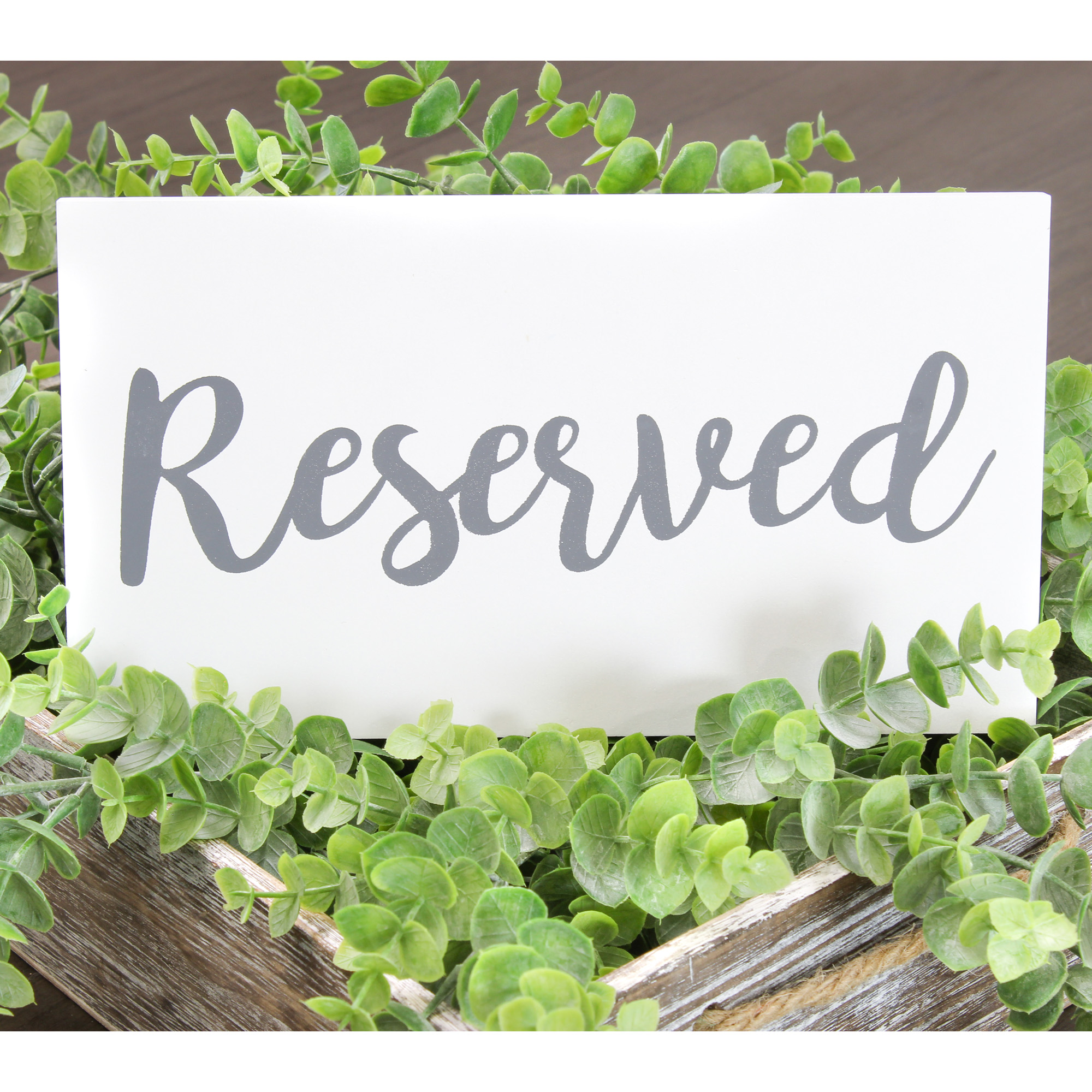 Hanging Wooden Reserved Signs 6pk; Rustic Style Signs for Events/Weddings - Picture 22 of 26