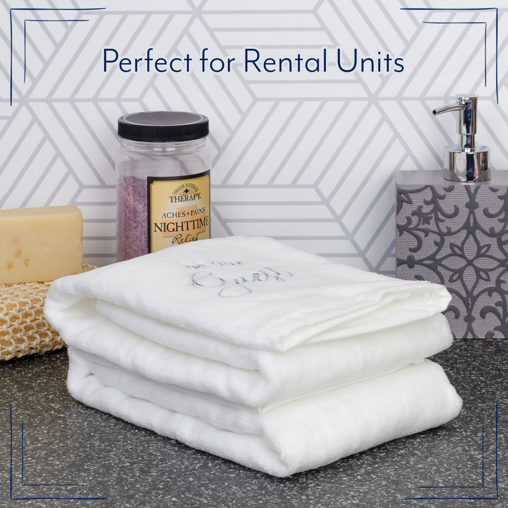 Guest Hand Towels 2pc Set Monogrammed, Farmhouse Style Script - Picture 29 of 35