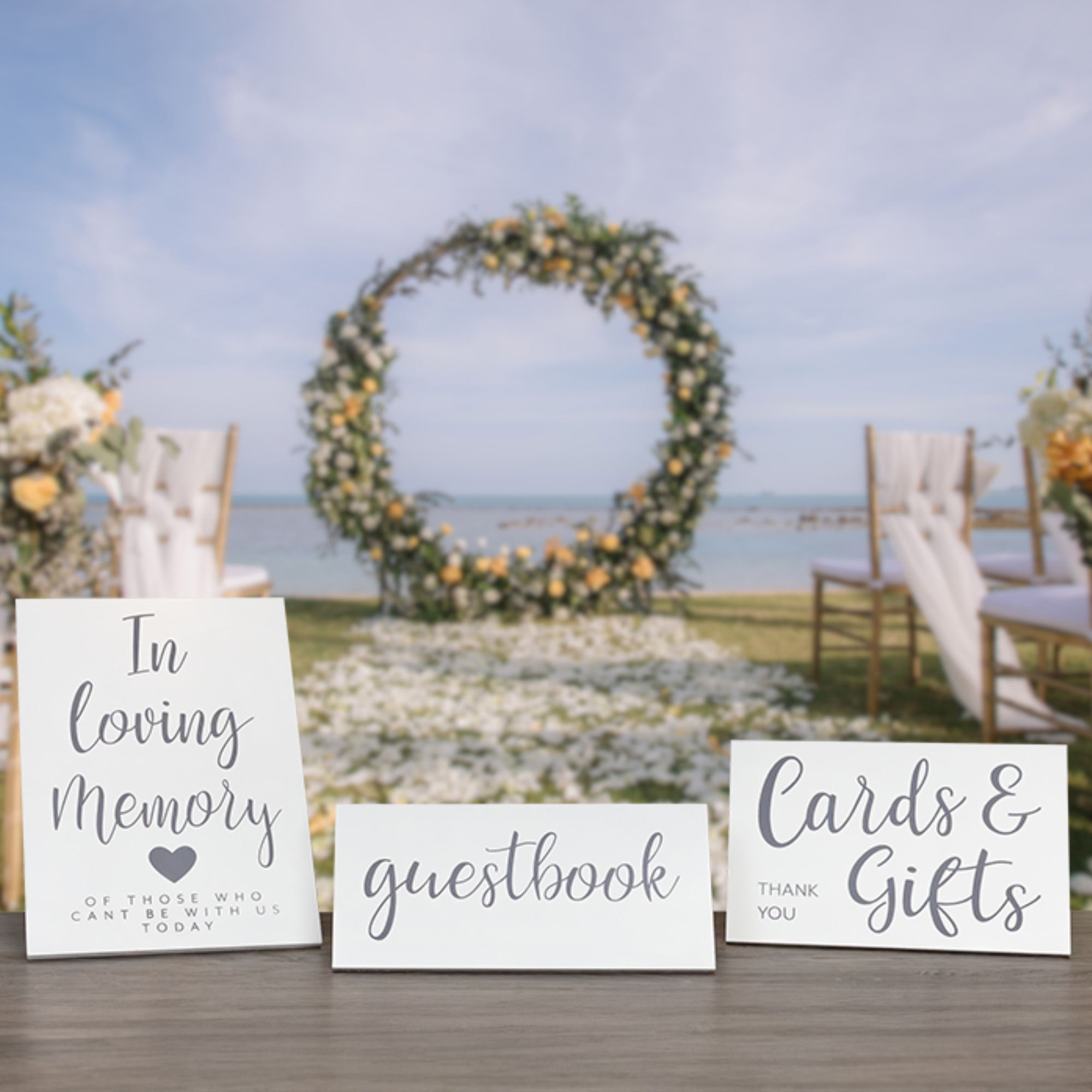 Wood Decorative Wedding Reception Signs Rustic Farmhouse Wedding/Anniversary - Picture 24 of 27
