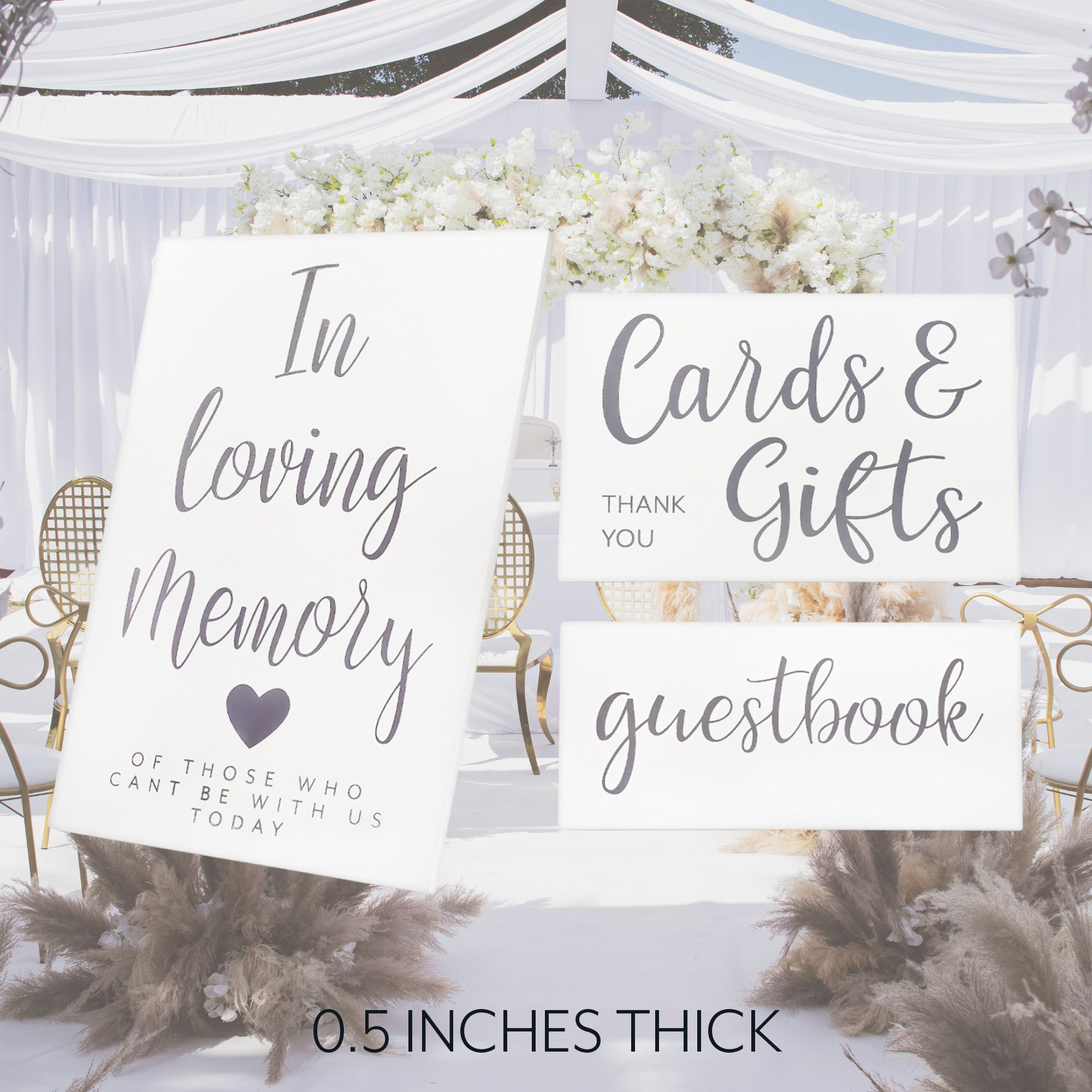 Wood Decorative Wedding Reception Signs Rustic Farmhouse Wedding/Anniversary - Picture 27 of 27