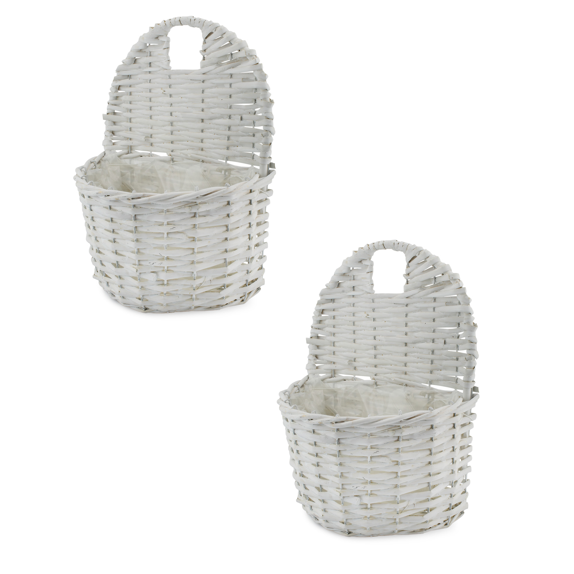 Wall Pocket Baskets 2pk; Door Hanging Flower Baskets, Choose Color - Picture 21 of 26