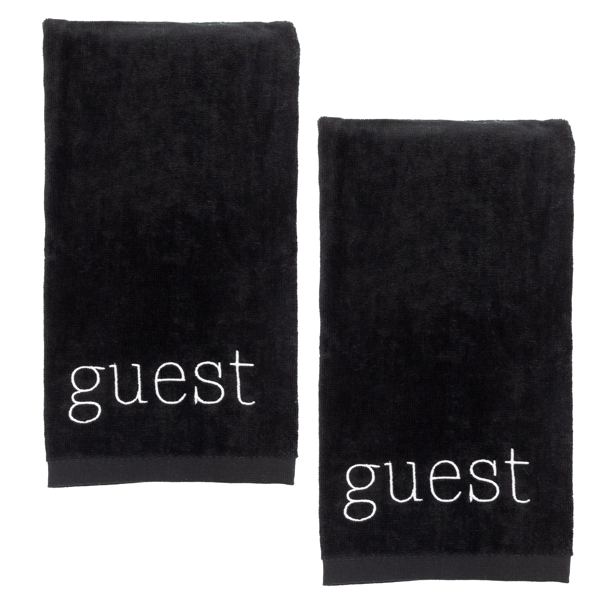 Guest Hand Towels 2pc Set Monogrammed, Farmhouse Style Script - Picture 10 of 35