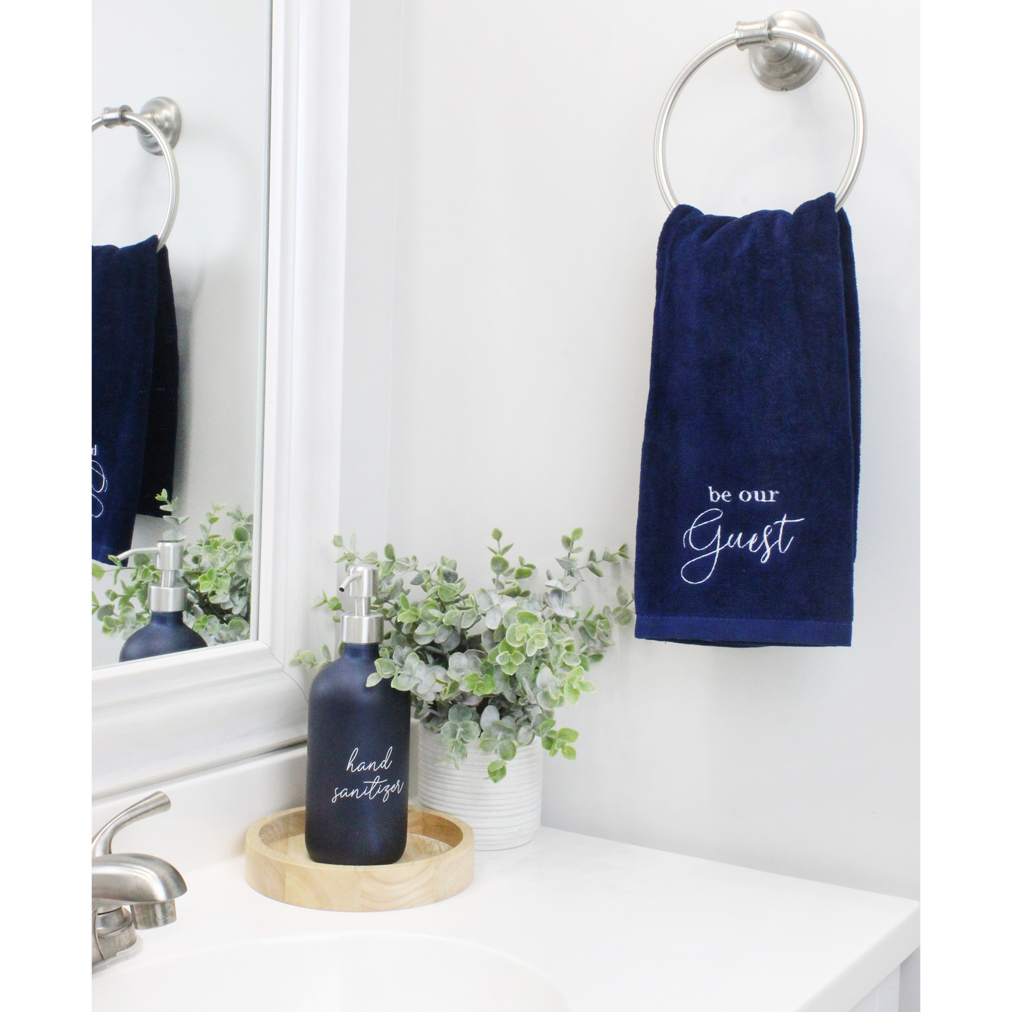 Guest Hand Towels 2pc Set Monogrammed, Farmhouse Style Script - Picture 21 of 35