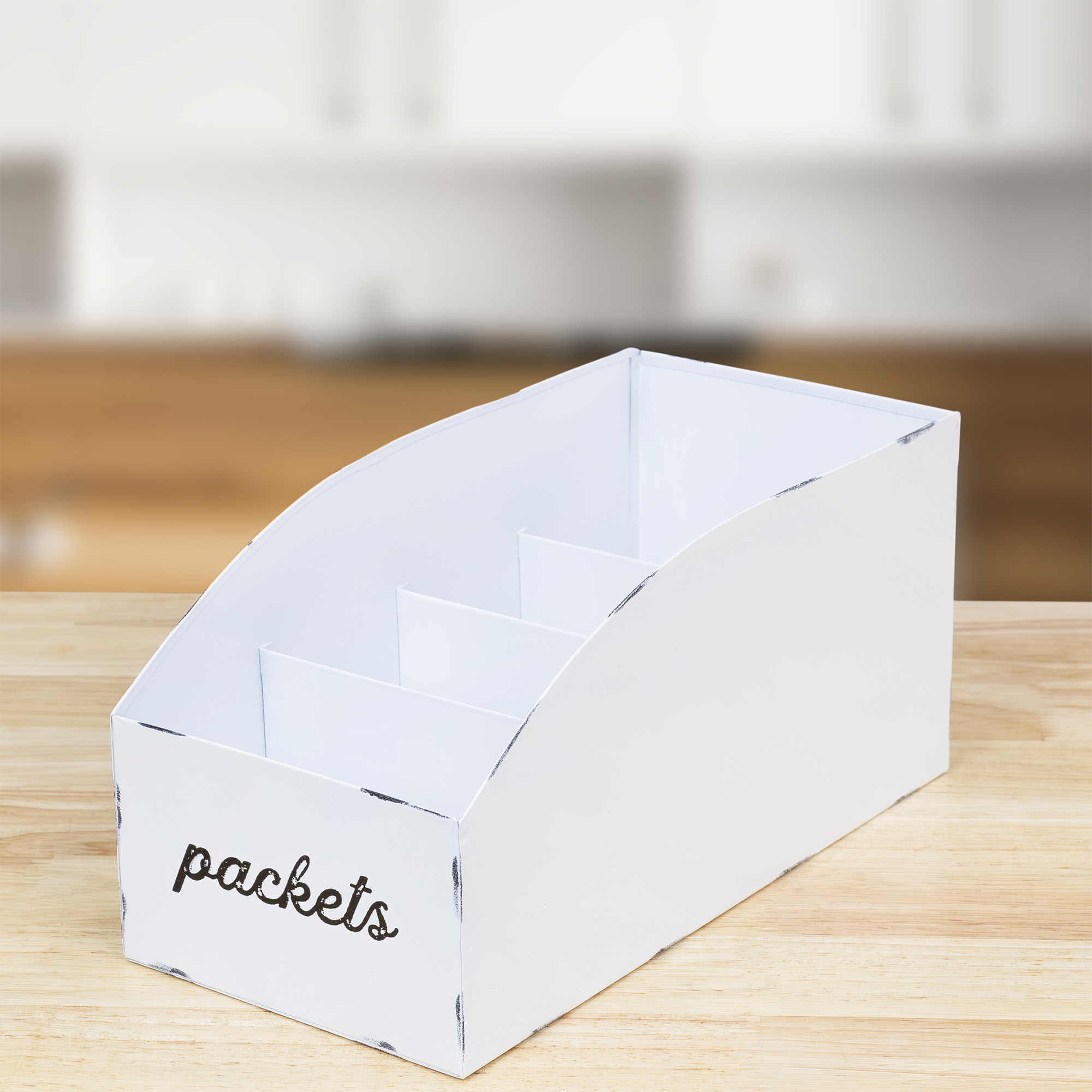 Farmhouse Food Packet Organizer 2pk Pantry Divided Bins for Mixes and Packets - Picture 20 of 23