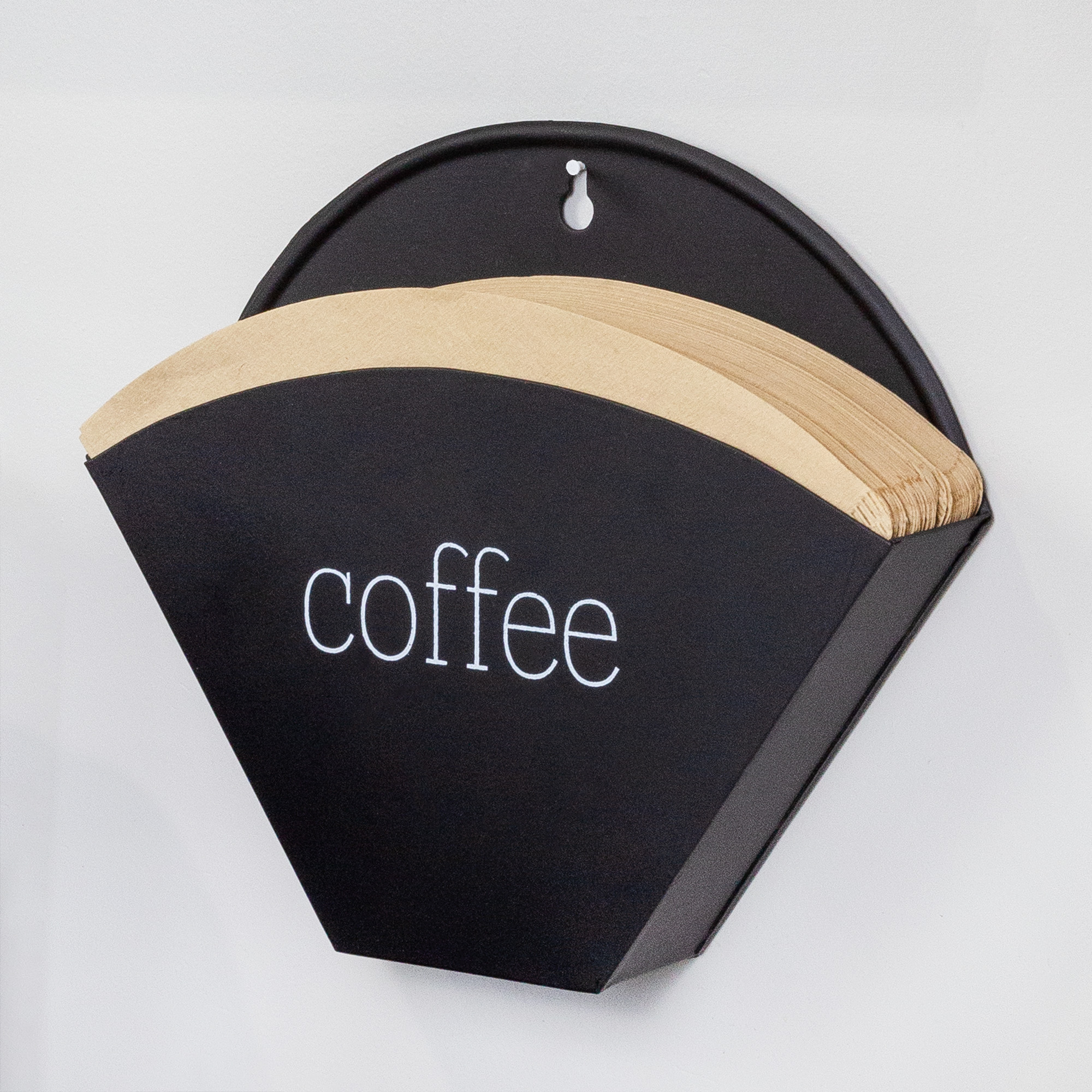 Enamelware Cone Coffee Filter Holder; Wall-Mount Modern Farmhouse - Picture 14 of 22