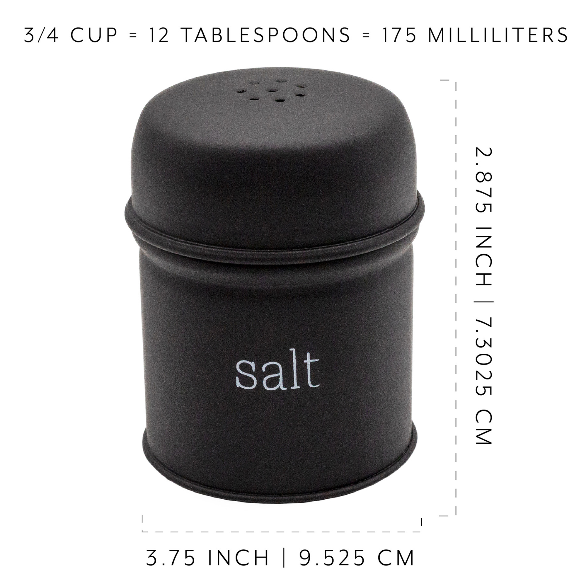 Salt and Pepper Shaker Set; Rustic Farmhouse Retro Vintage Style Enamelware - Picture 15 of 25