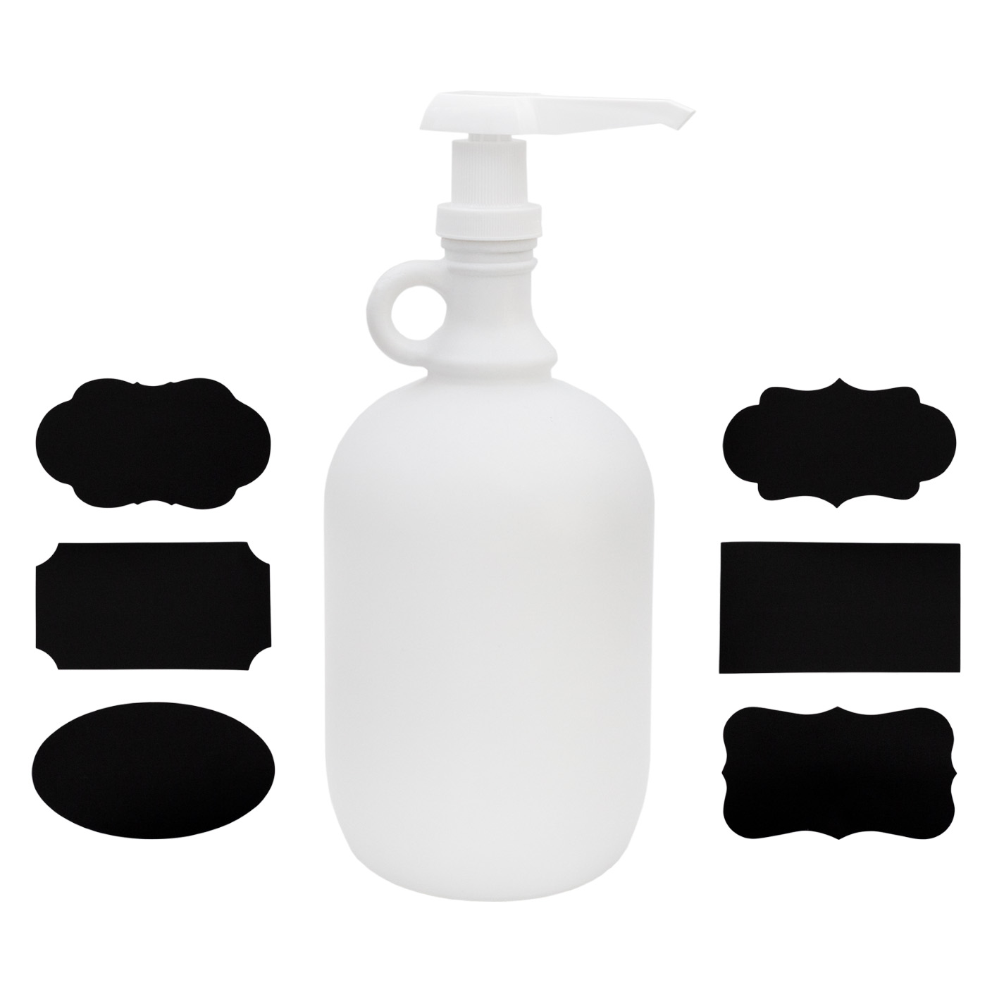 Half Gallon Glass Pump Dispenser Bottle, 64oz Jug, 2QT Soap Dispenser - Picture 14 of 18