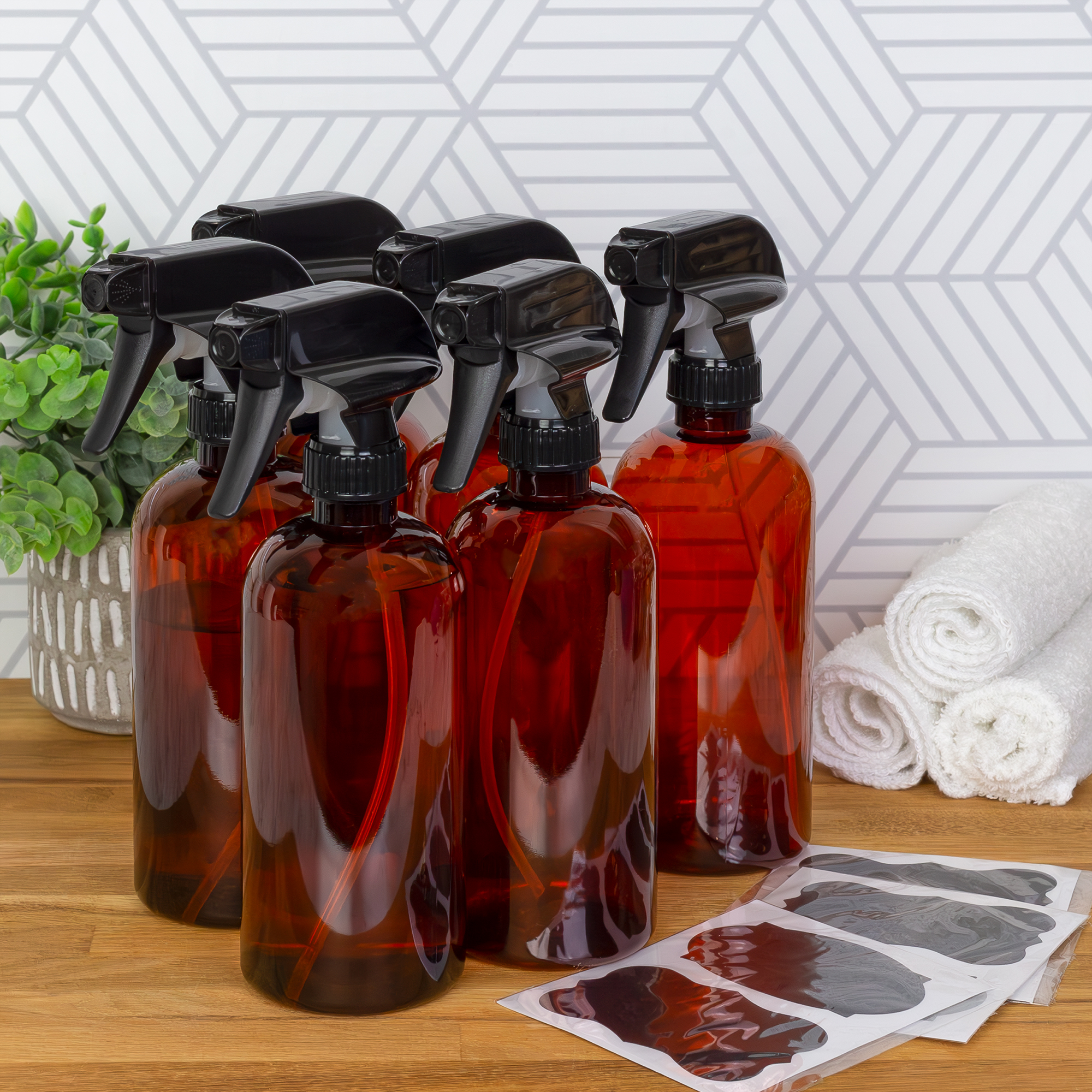 Bulk Plastic Spray Bottles PET #1 BPA-free Use for Cleaning, Kitchen, Hair Etc - Picture 22 of 25