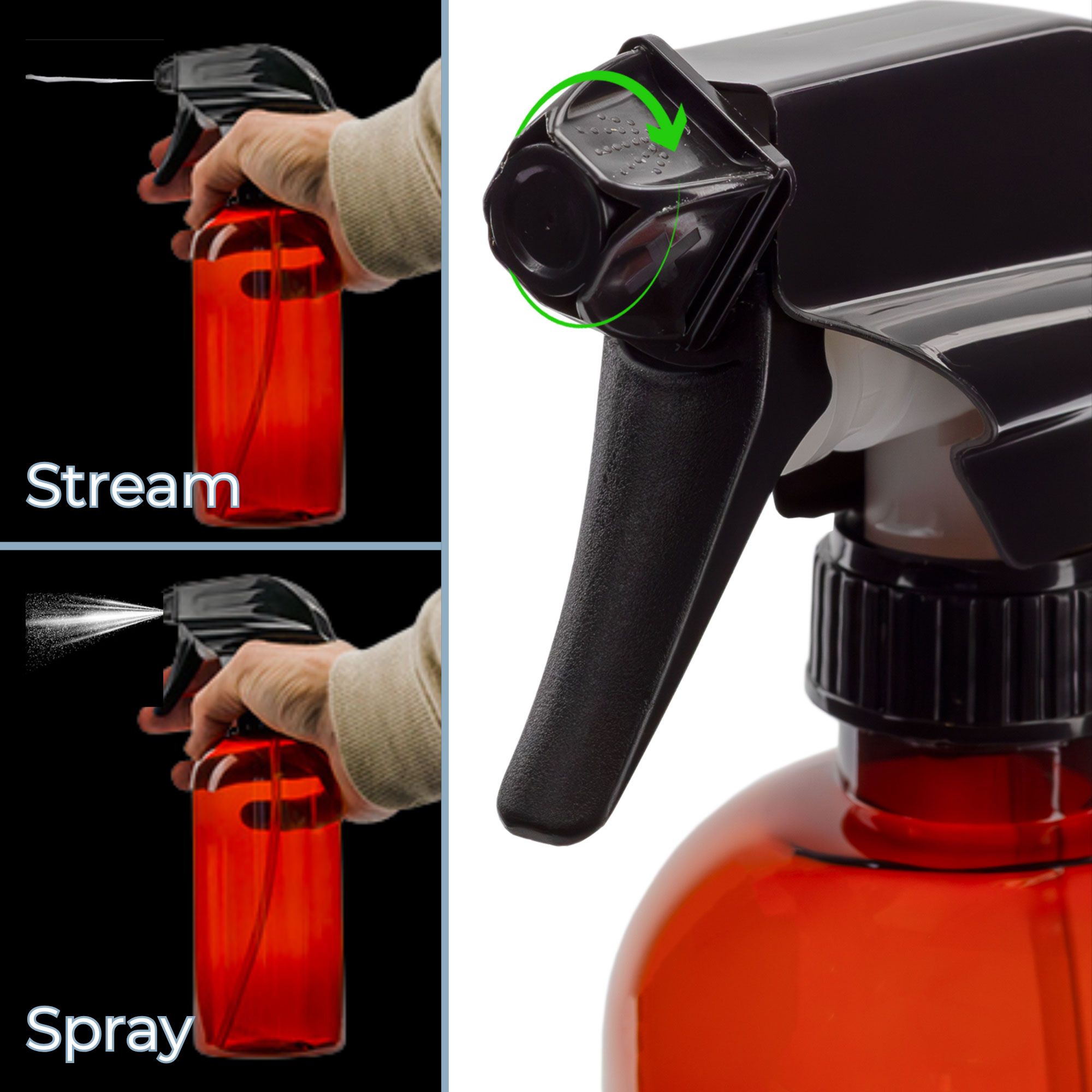 Bulk Plastic Spray Bottles PET #1 BPA-free Use for Cleaning, Kitchen, Hair Etc - Picture 19 of 25