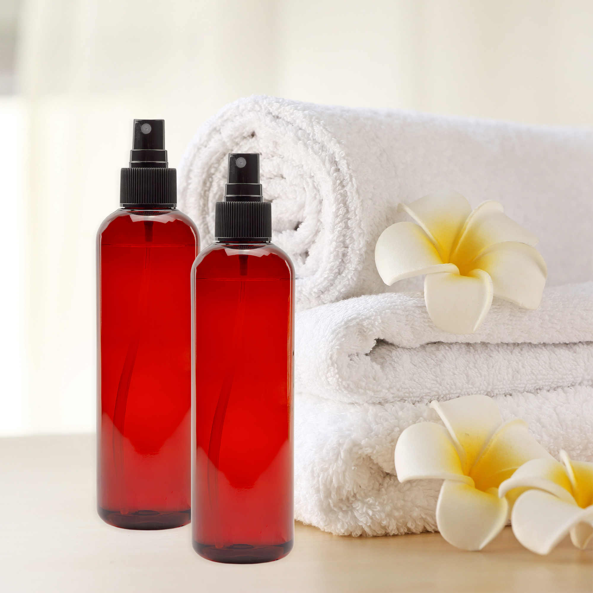 Botellas de spray de plástico PET de colores de 8 oz con pulverizadores atomizadores de niebla fina - Imagen 18 de 21