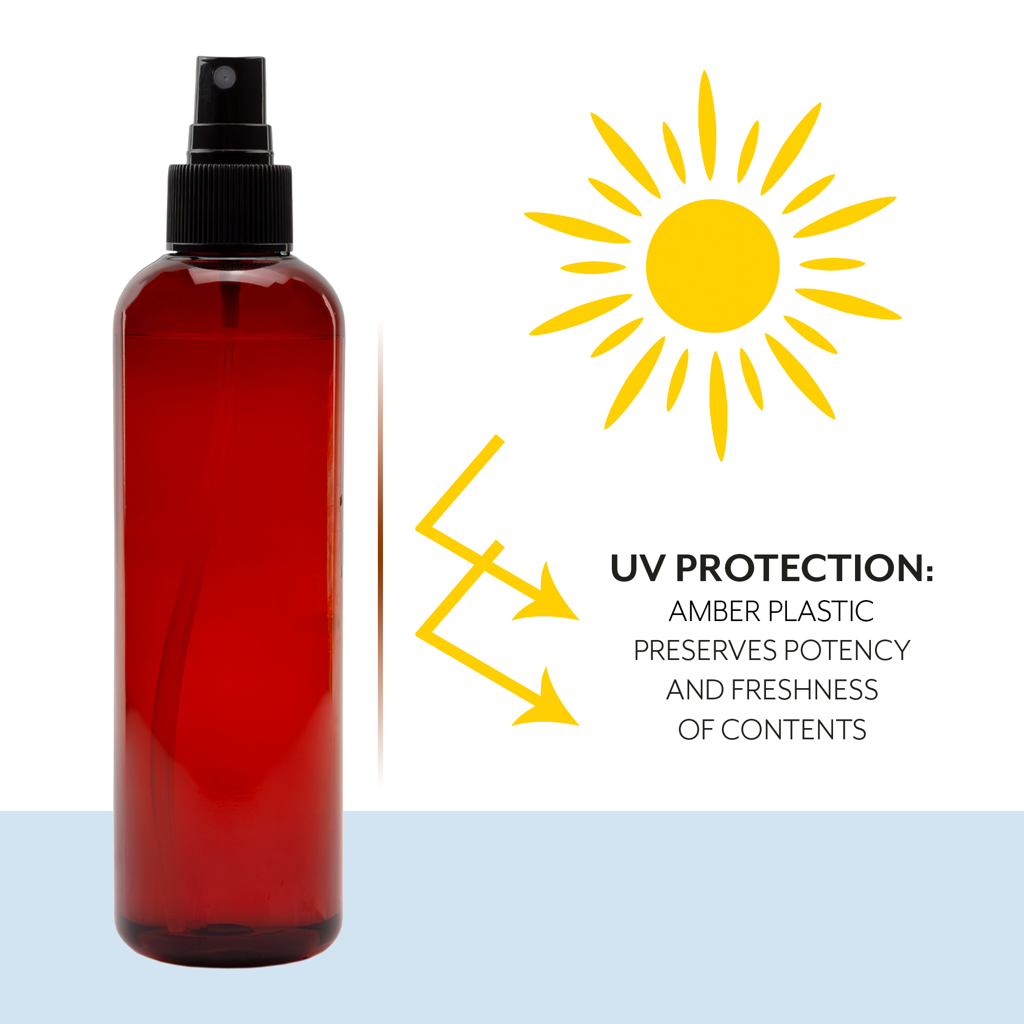 Botellas de spray de plástico PET de colores de 8 oz con pulverizadores atomizadores de niebla fina - Imagen 19 de 21