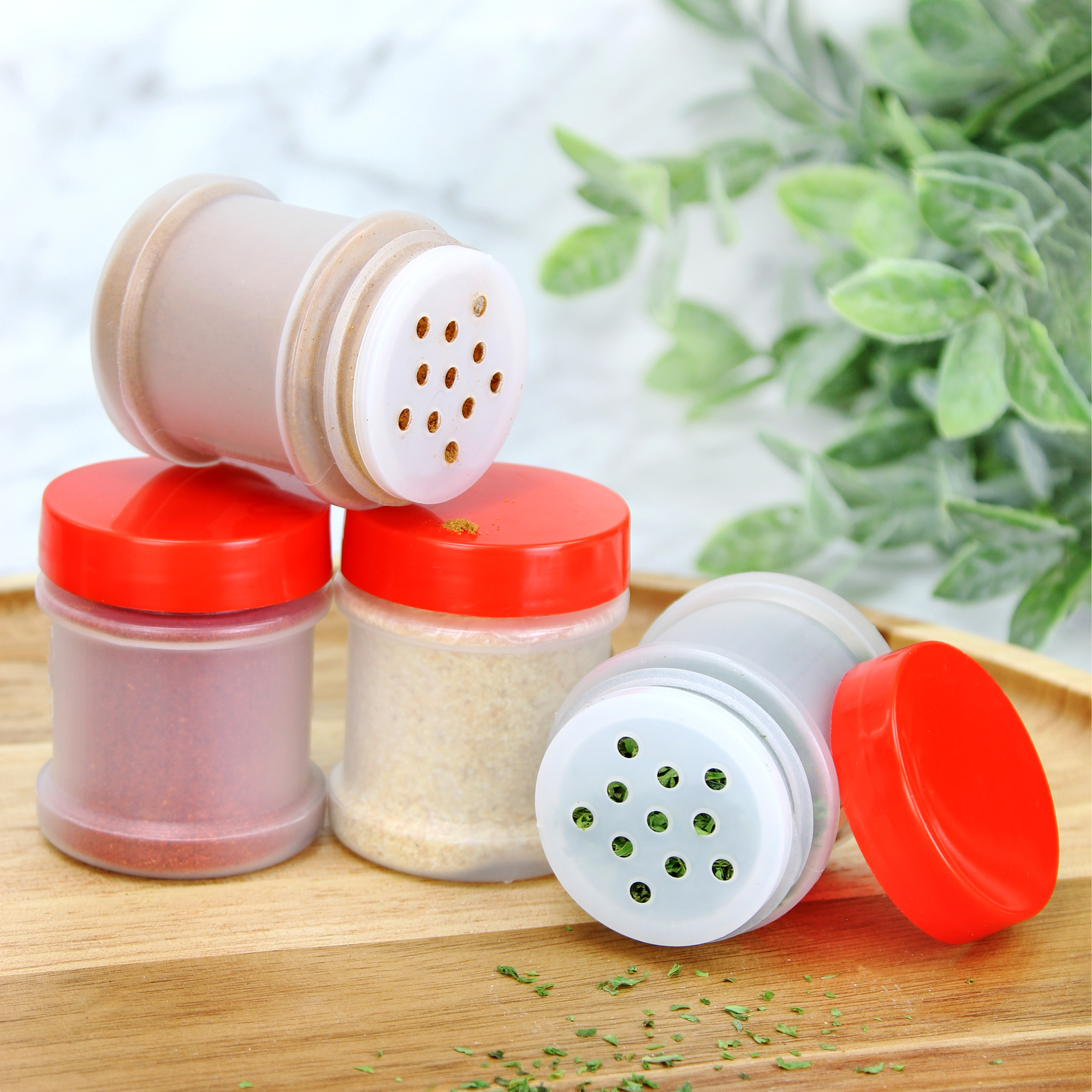 Mini Plastic Spice Jars w/ Sifters 12pk; 2 Tablespoon Capacity / 1 Fluid Oz. - Picture 16 of 37