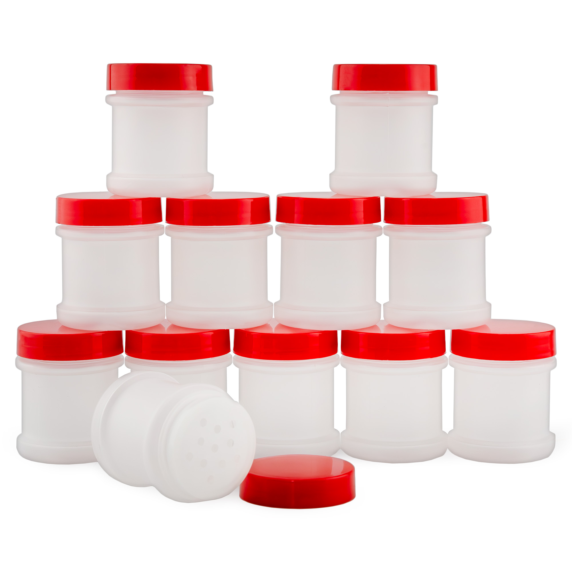 Mini Plastic Spice Jars w/ Sifters 12pk; 2 Tablespoon Capacity / 1 Fluid Oz. - Picture 10 of 37