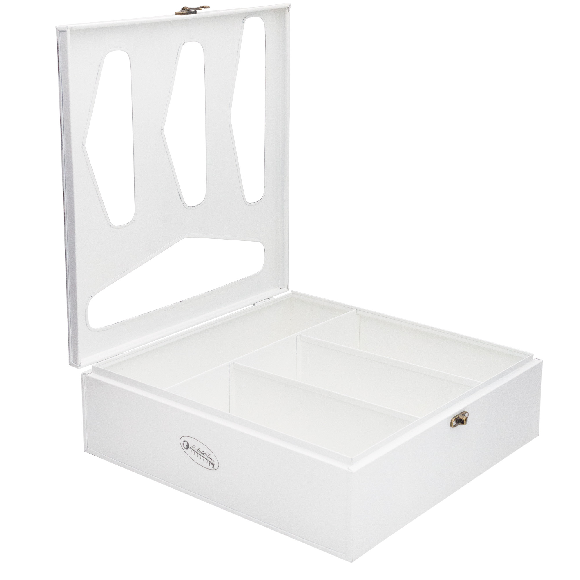 Enamelware Kitchen Bag Organizer, Farmhouse Style Holder w/ Zipper Seal Storage - Picture 21 of 24