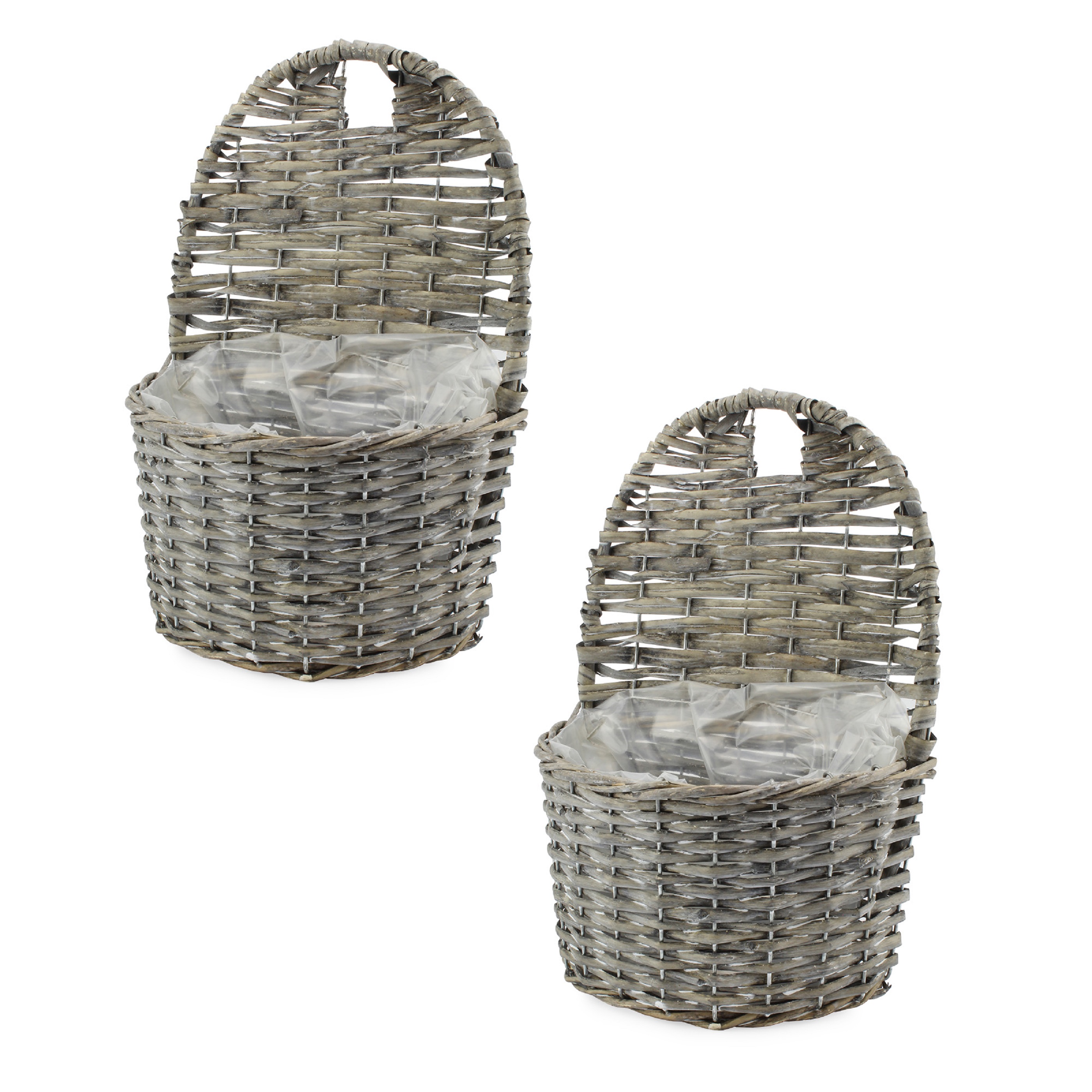 Wall Pocket Baskets 2pk; Door Hanging Flower Baskets, Choose Color - Picture 15 of 26