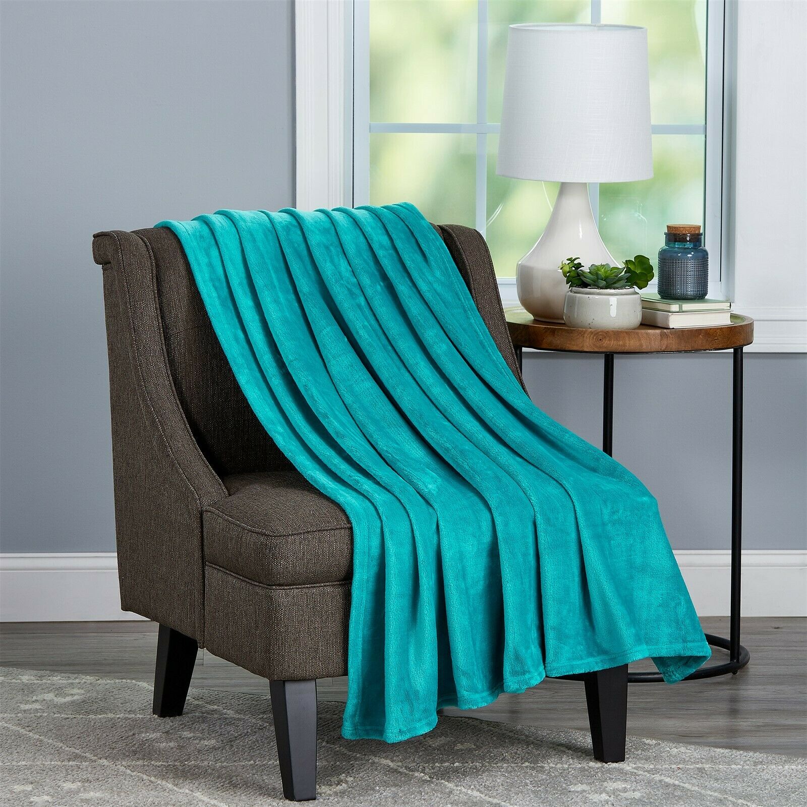 70" x 60" Throw Blanket Fuzzy Soft Oversized Throw Couch Chair Blanket Luxury - Picture 7 of 17