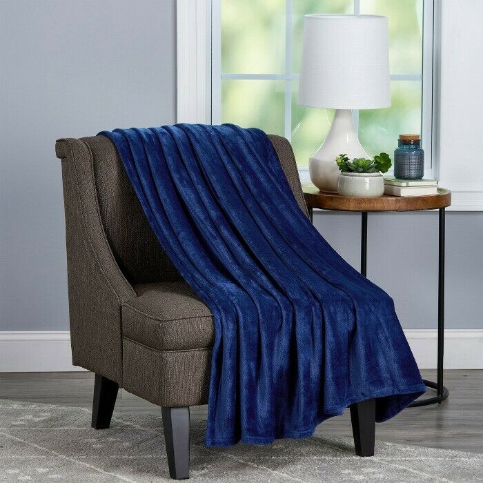 70" x 60" Throw Blanket Fuzzy Soft Oversized Throw Couch Chair Blanket Luxury - Picture 13 of 17