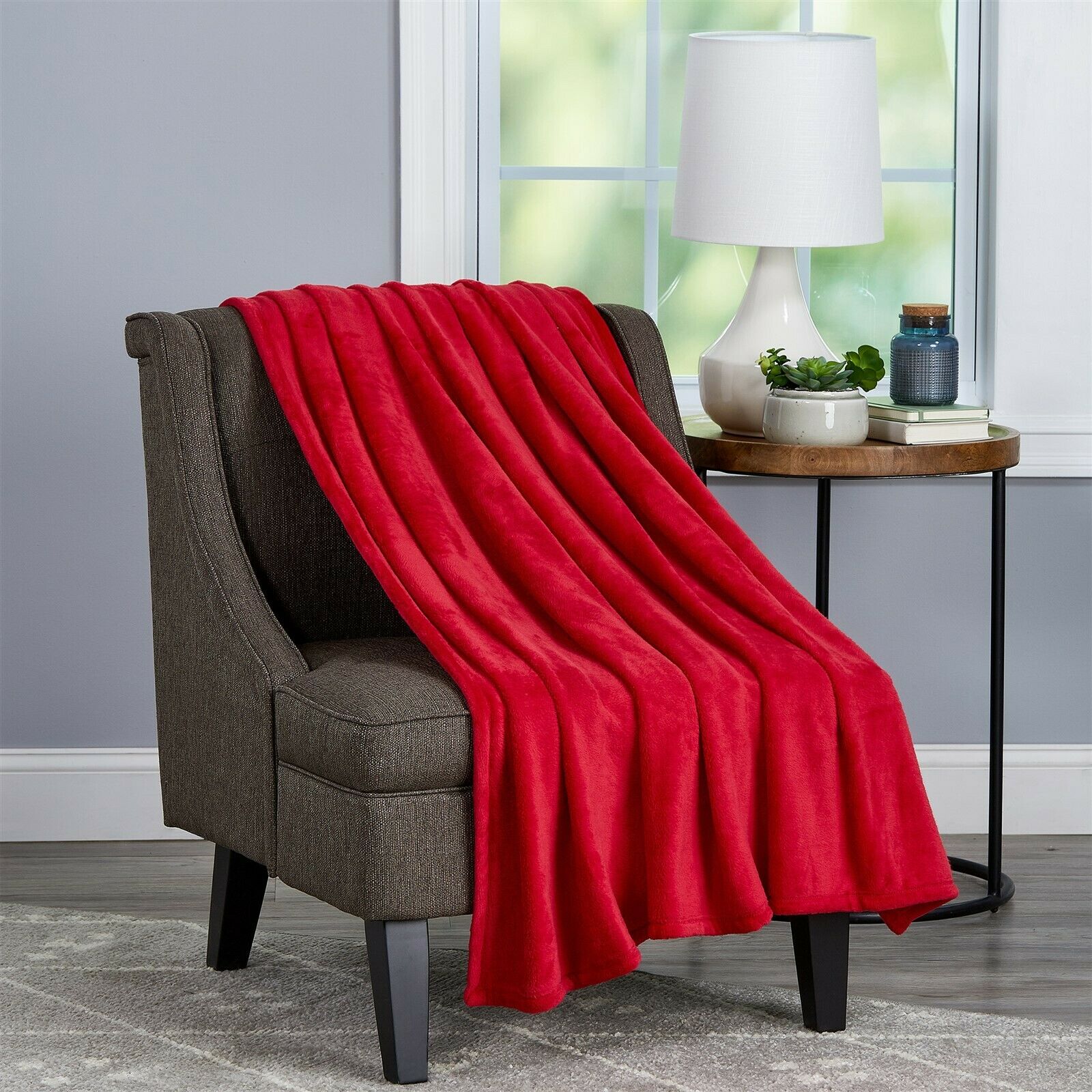 70" x 60" Throw Blanket Fuzzy Soft Oversized Throw Couch Chair Blanket Luxury - Picture 17 of 17