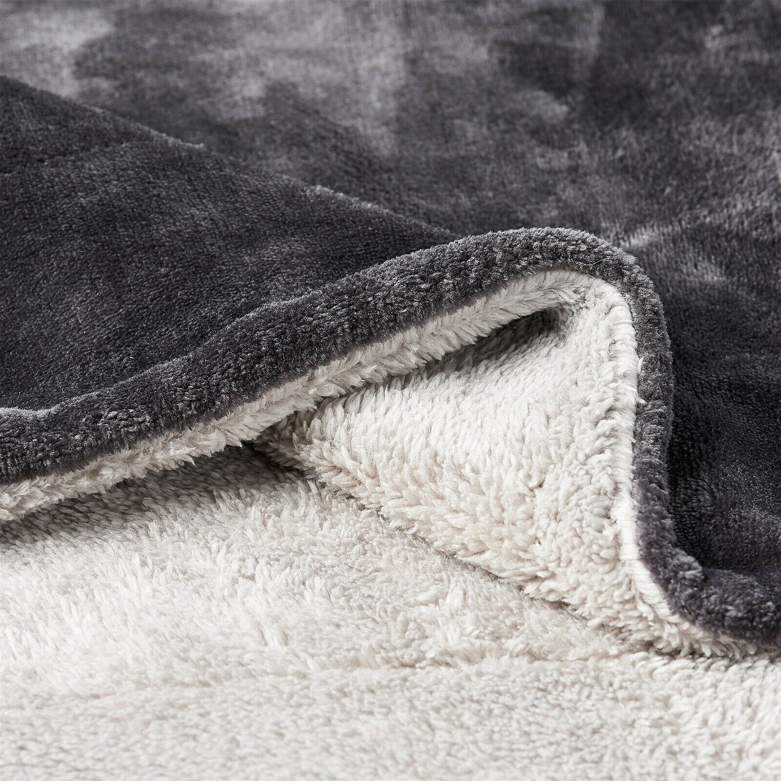 For Couch Sofa Plush Sherpa Fleece Throw Soft 70 X 60 Oversi