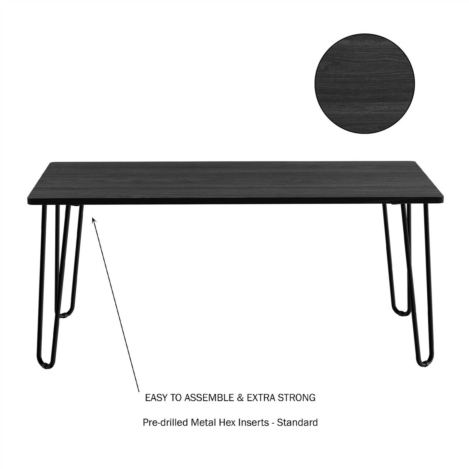 Coffee Table with Hairpin Legs Modern Home Decor Living Room Accent Furniture