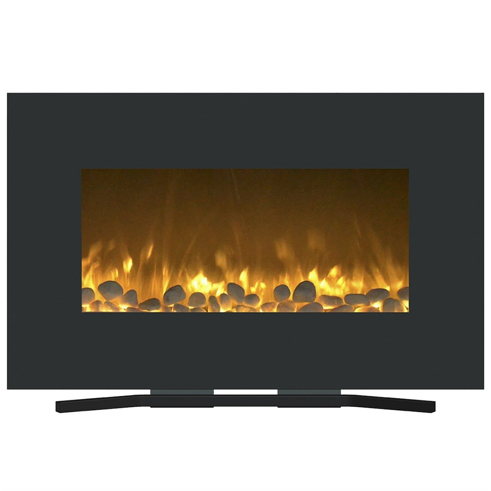 Color Changing Electric Fireplace Wall Mount and Stand Remote 36 x 22 Inch