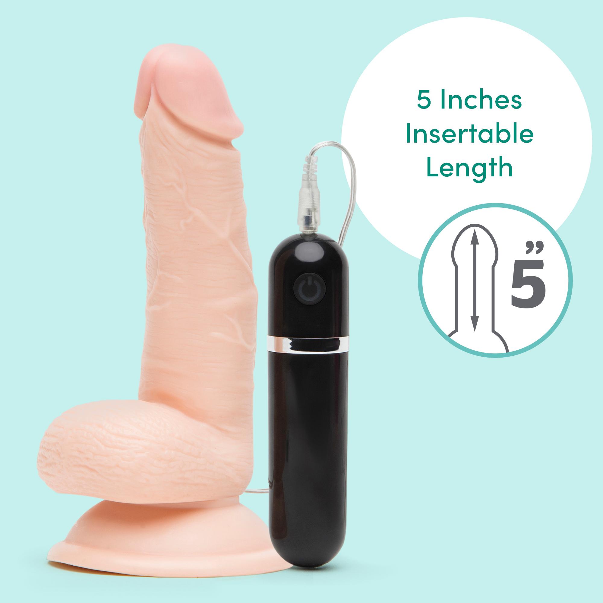 Lovehoney Realistic Dildo Vibrator with Suction Cup - Lifelike Lover Classic - Picture 14 of 26