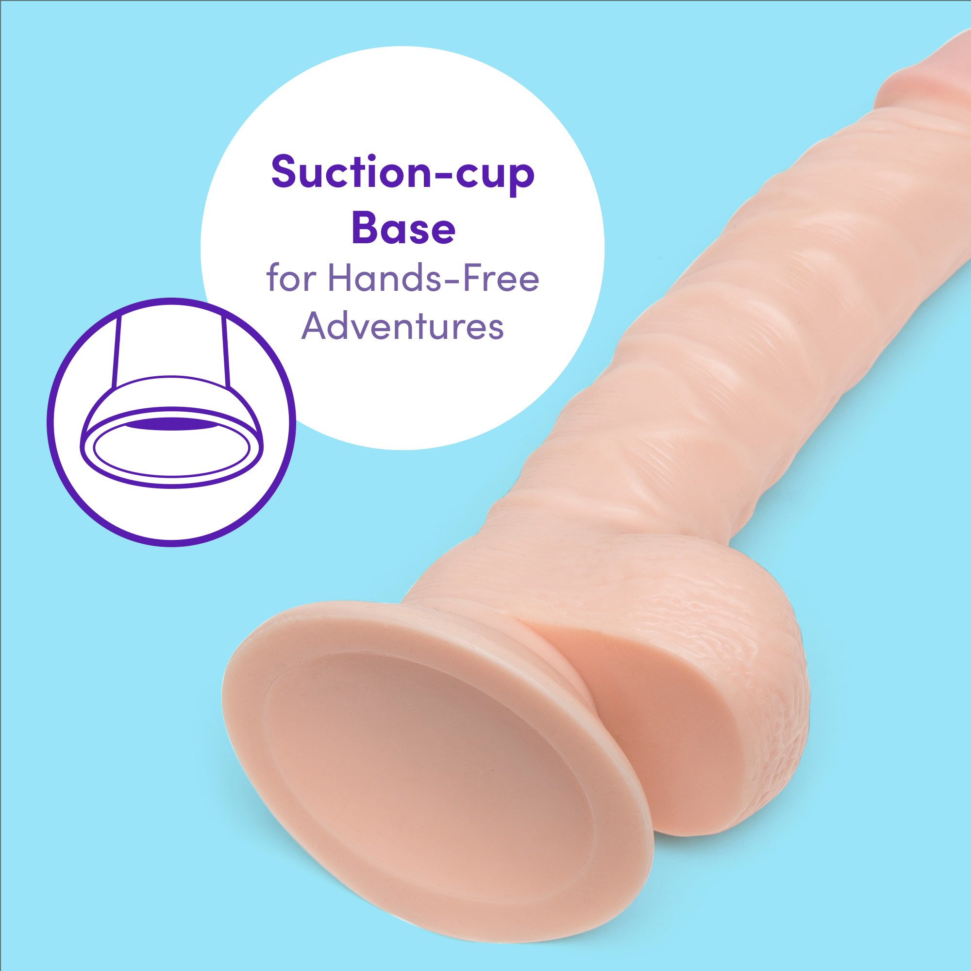 Lovehoney Dildo Sex Toys for Women – Big Realistic Suction Cup – G-Spot & Anal - Picture 17 of 33