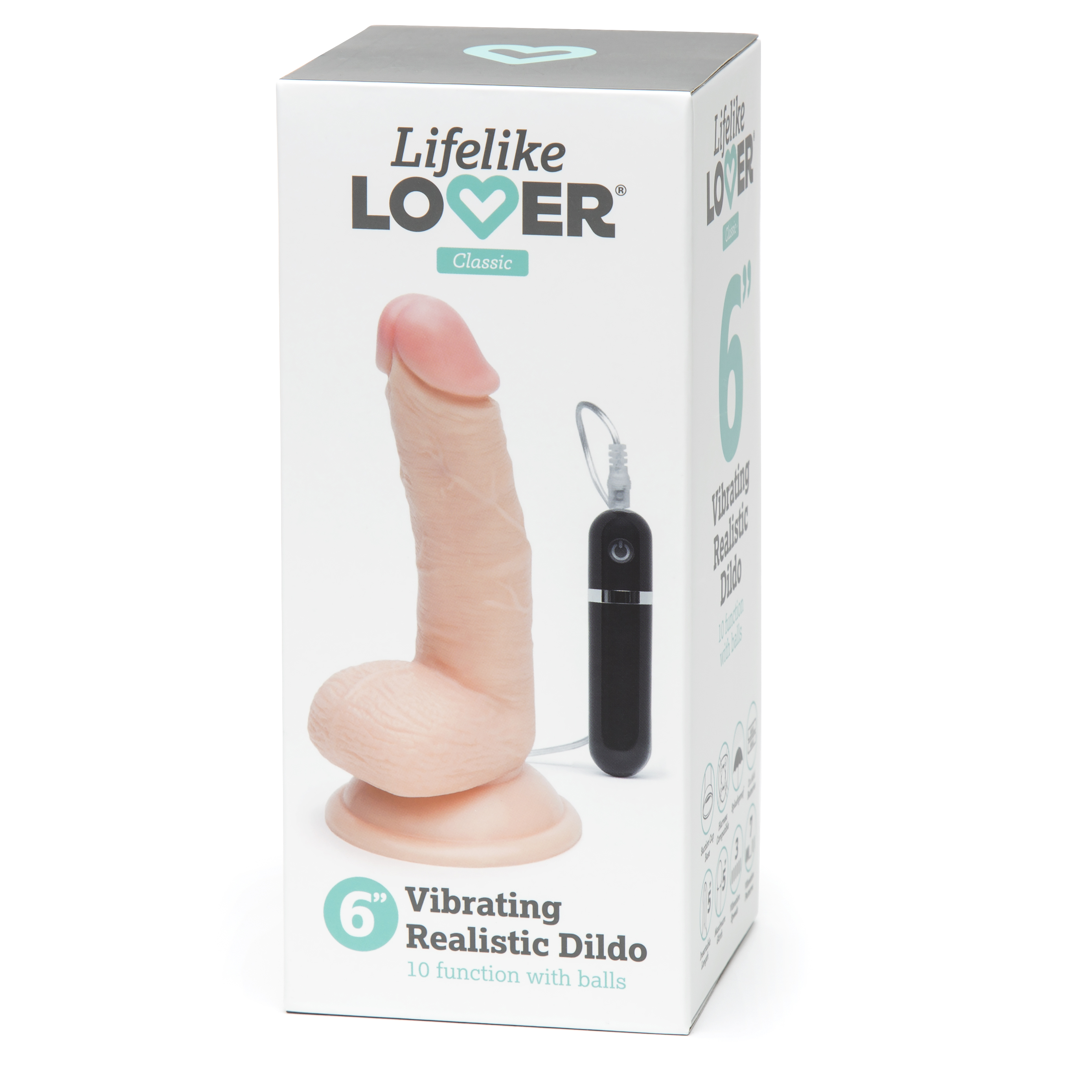 Lovehoney Realistic Dildo Vibrator with Suction Cup - Lifelike Lover Classic - Picture 10 of 26