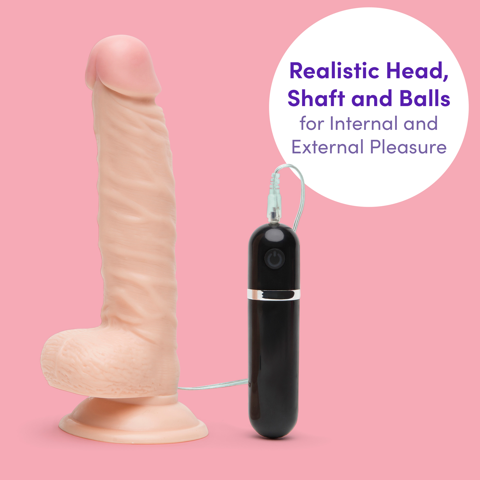 Lovehoney Realistic Dildo Vibrator with Suction Cup - Lifelike Lover Classic - Picture 19 of 26