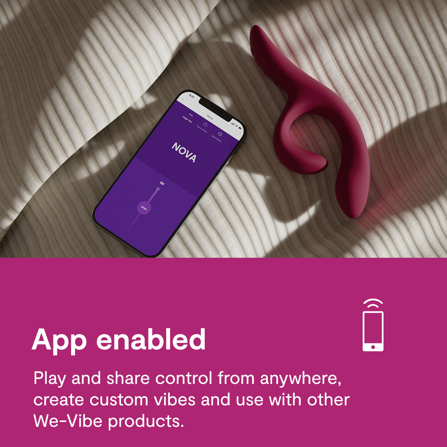 We-Vibe Nova 2 Rabbit Vibrator Sex Toy - G-Spot & Clit Stimulator App Controlled - Picture 15 of 18