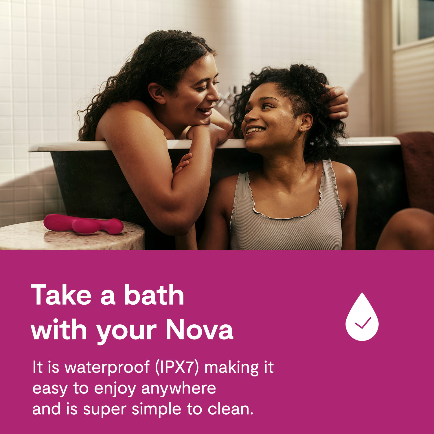 We-Vibe Nova 2 Rabbit Vibrator Sex Toy - G-Spot & Clit Stimulator App Controlled - Picture 16 of 18