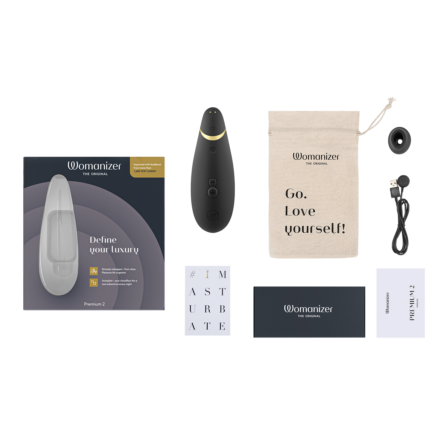 Womanizer Premium 2 Clit Sucker Air Massager Clitoris Sucking Sex Toy Waterproof - Picture 8 of 36