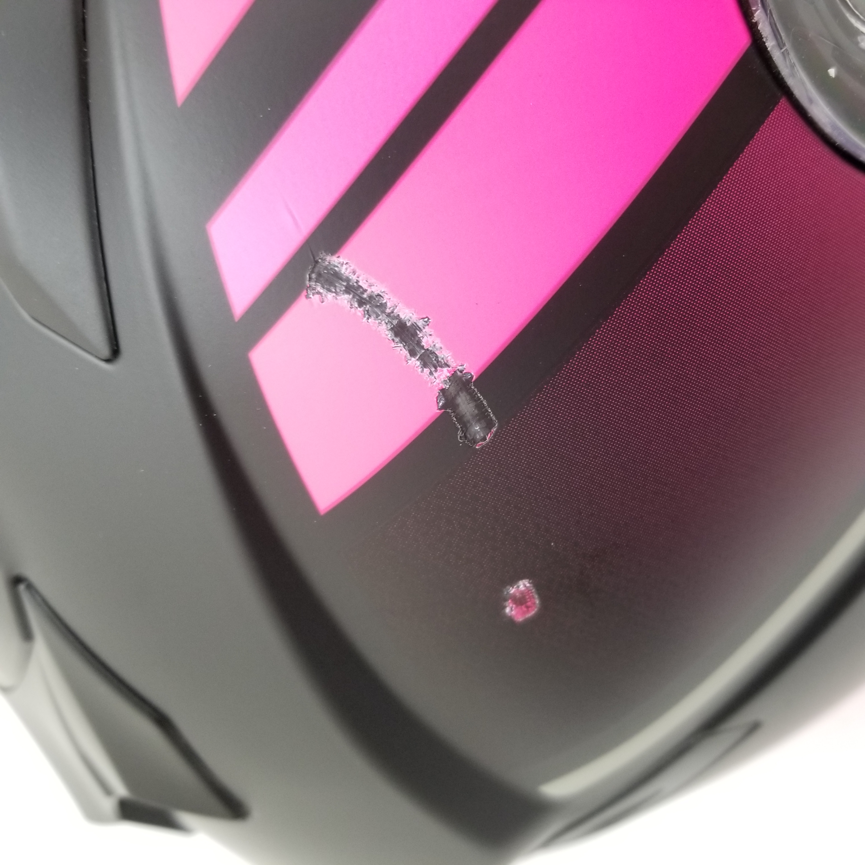 GMAX OF-77 Open-Face Street Helmet (Matte Black/Pink/Silver, X-Large)