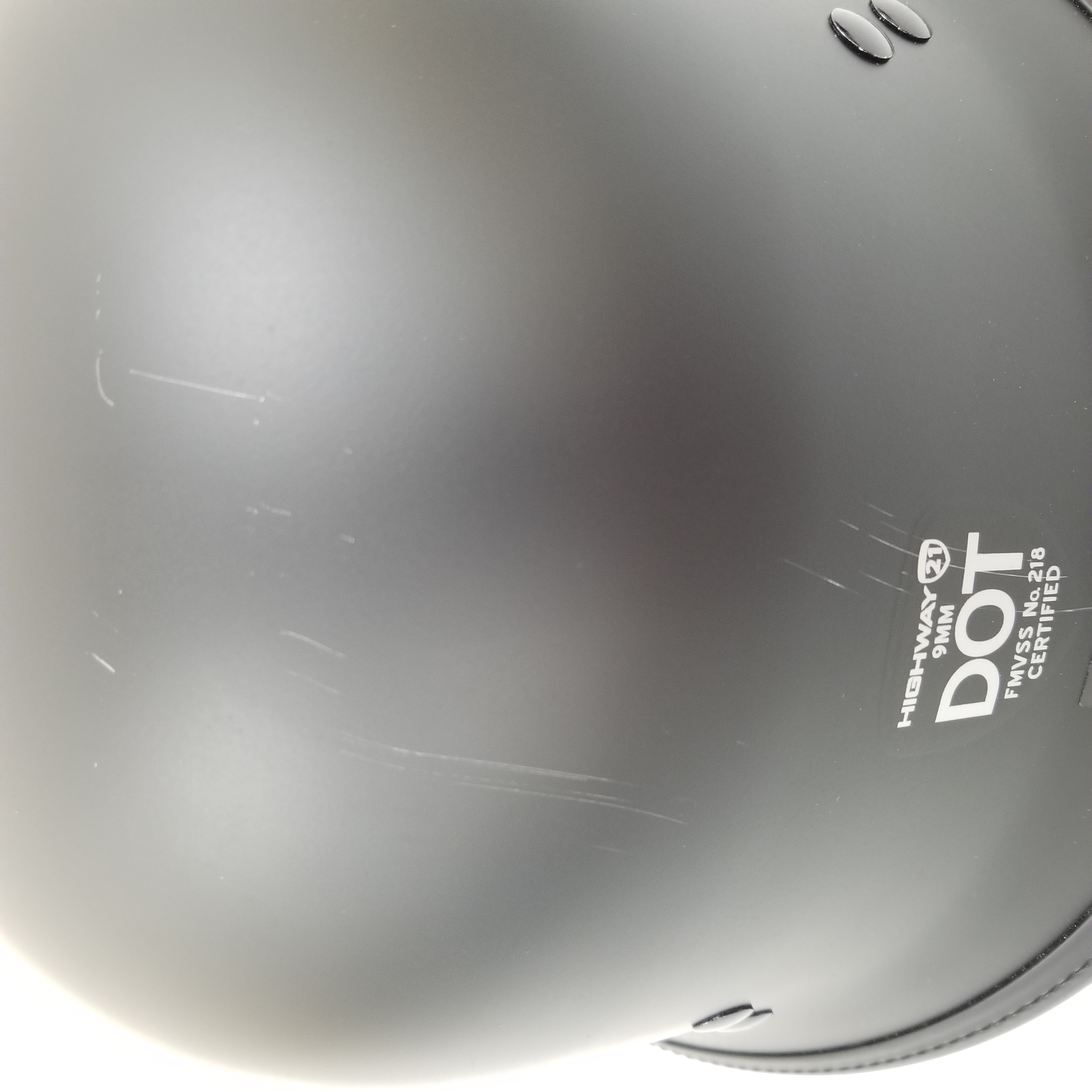 9MM GERMAN BEANIE HELMET MATTE BLACK LG