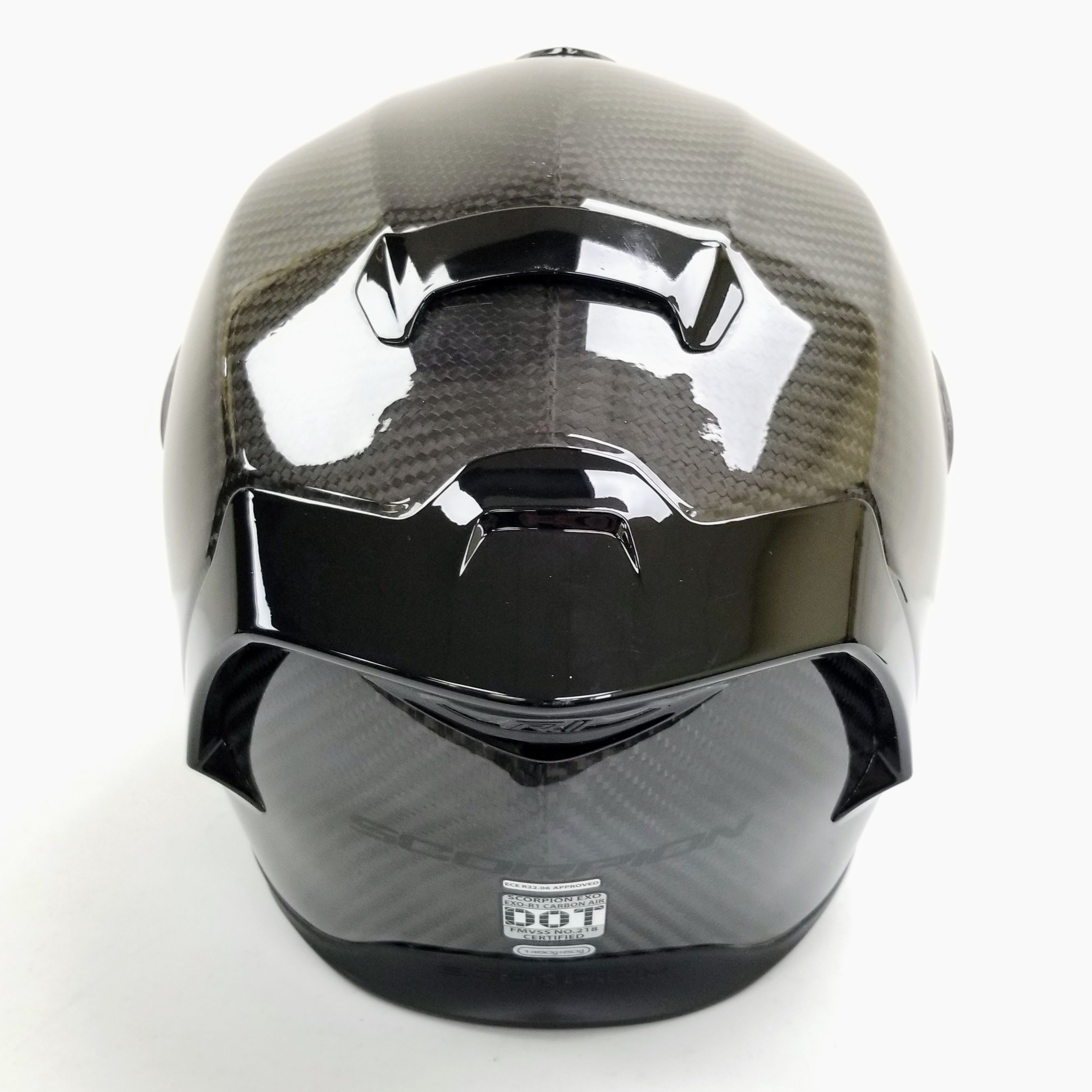 Scorpion Exo-R1 Air Full Face Helmet (Carbon Gloss Black, X-Small)