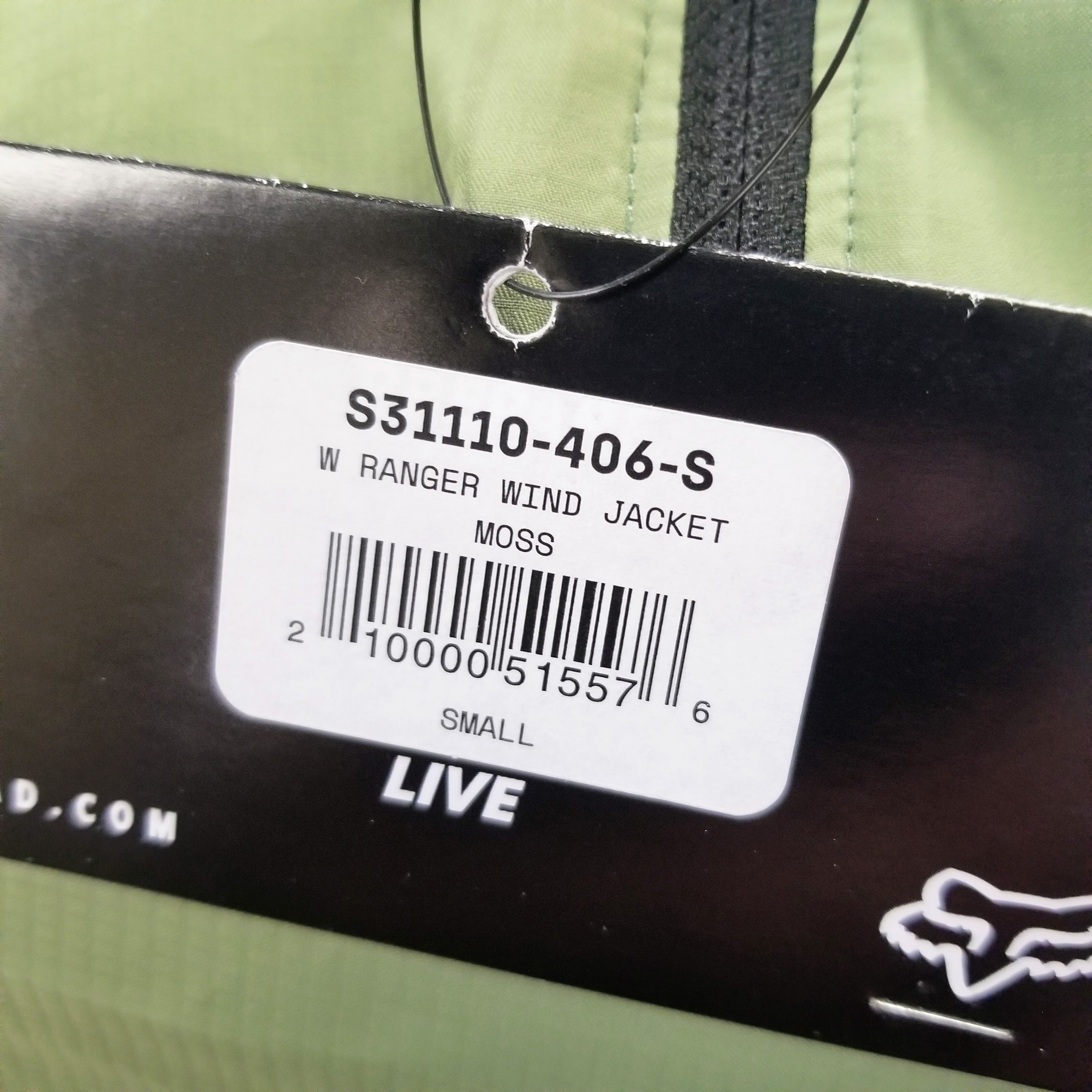 Fox Racing Womens Ranger Wind Jacket Size SMALL