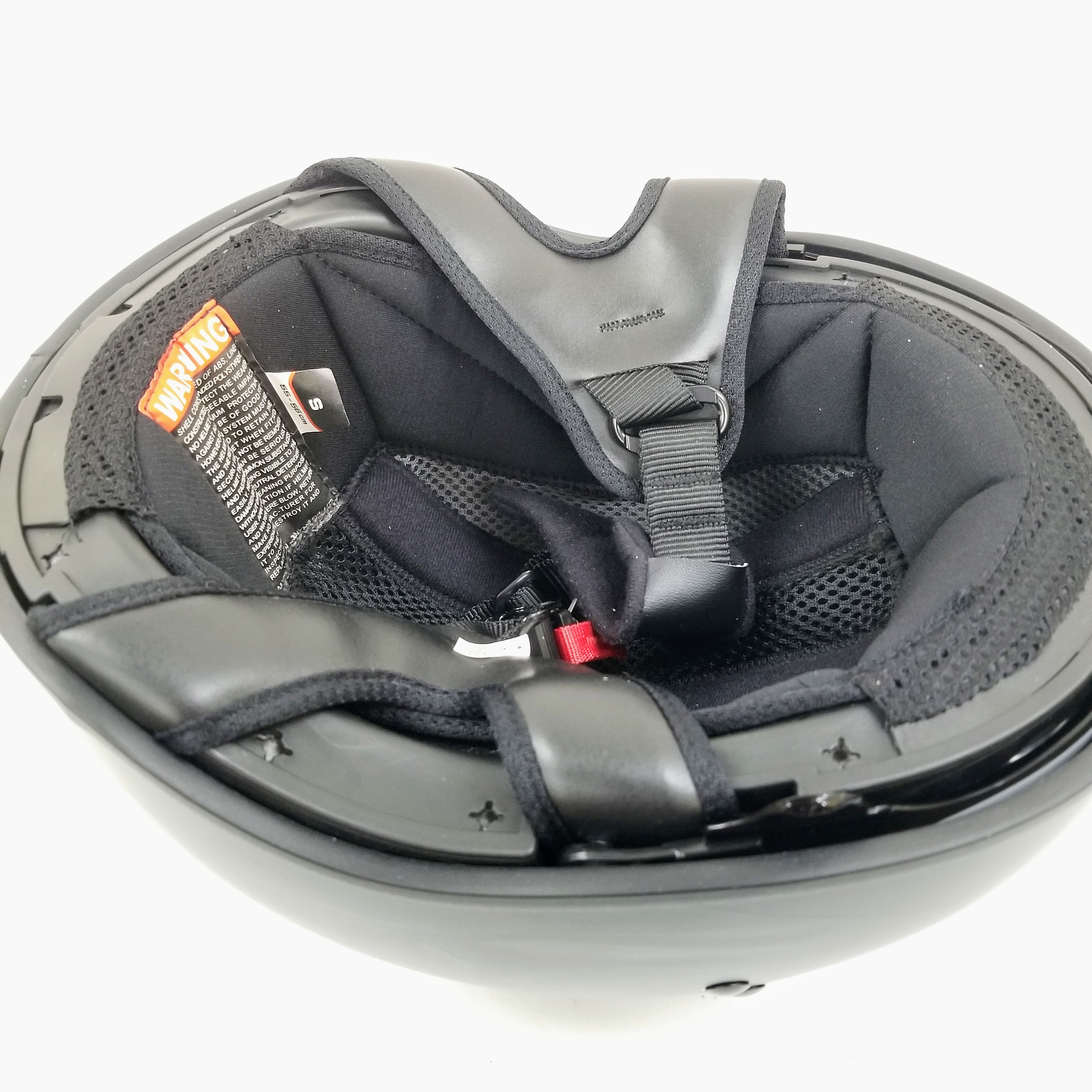 GMAX HH-65 HALF HELMET RITUAL NAKED MATTE BLACK/SILVER SM