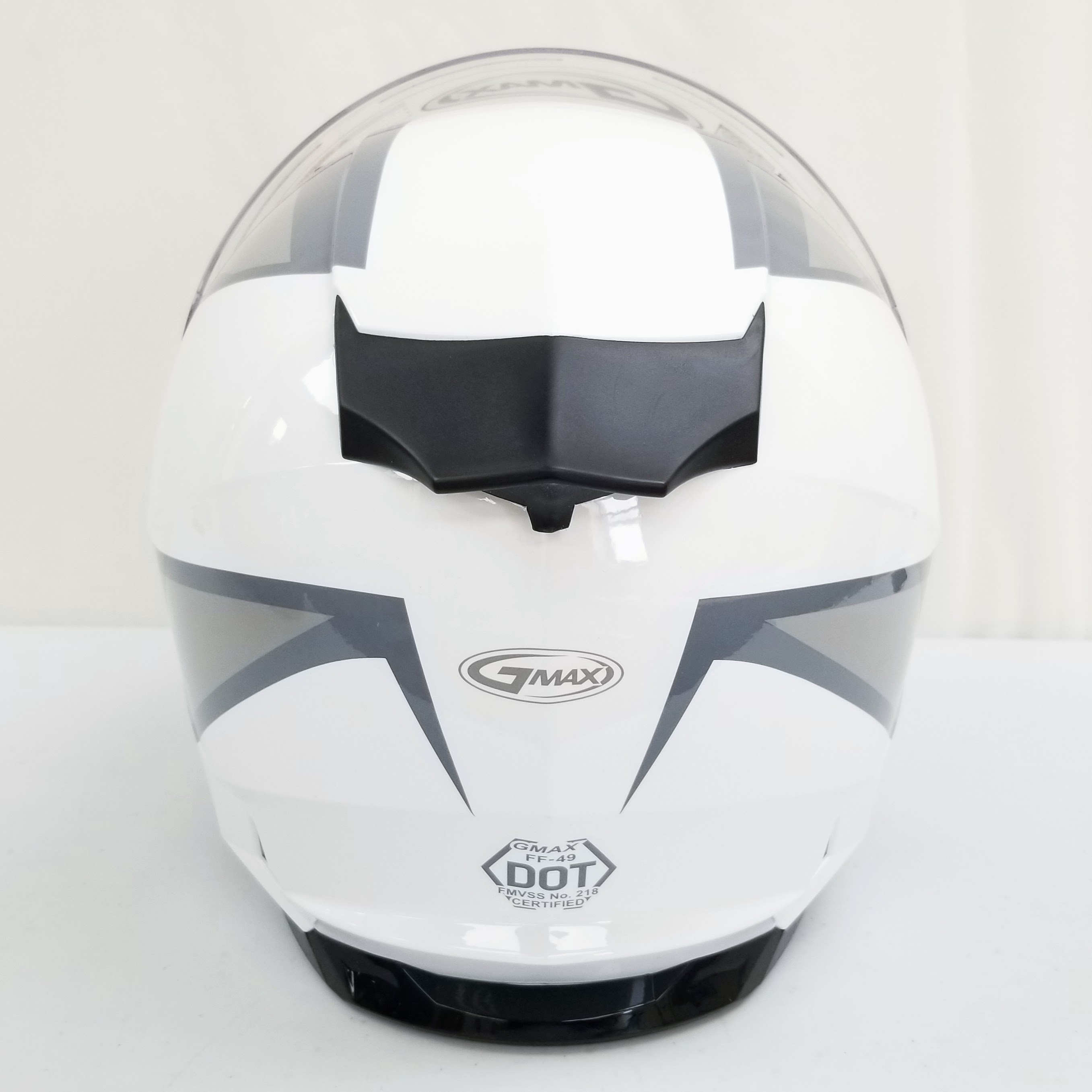 GMAX FF-49 Full-Face Street Helmet (White/Grey, X-Large)