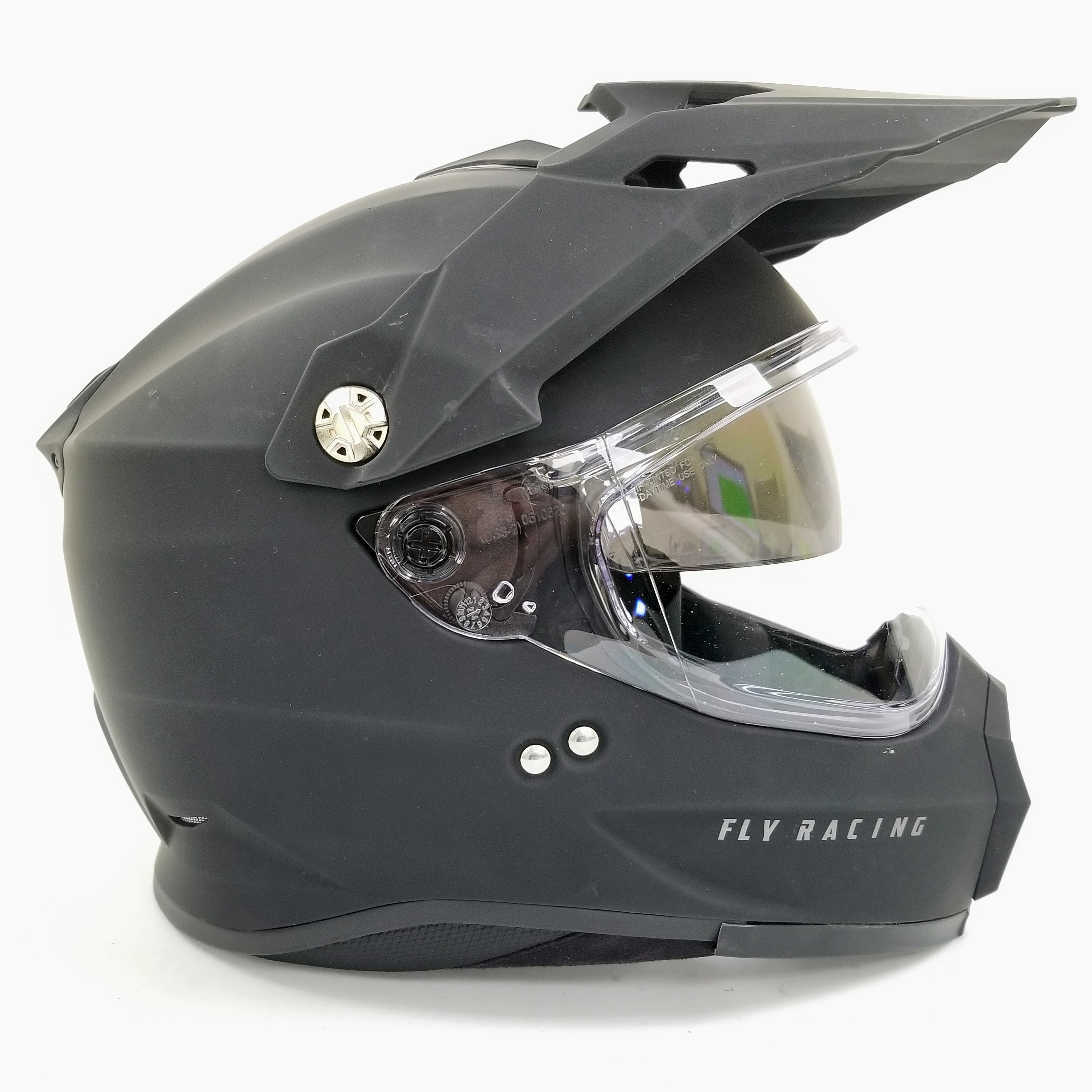 Fly Racing Trekker Solid Helmet (Matte Black, Large)