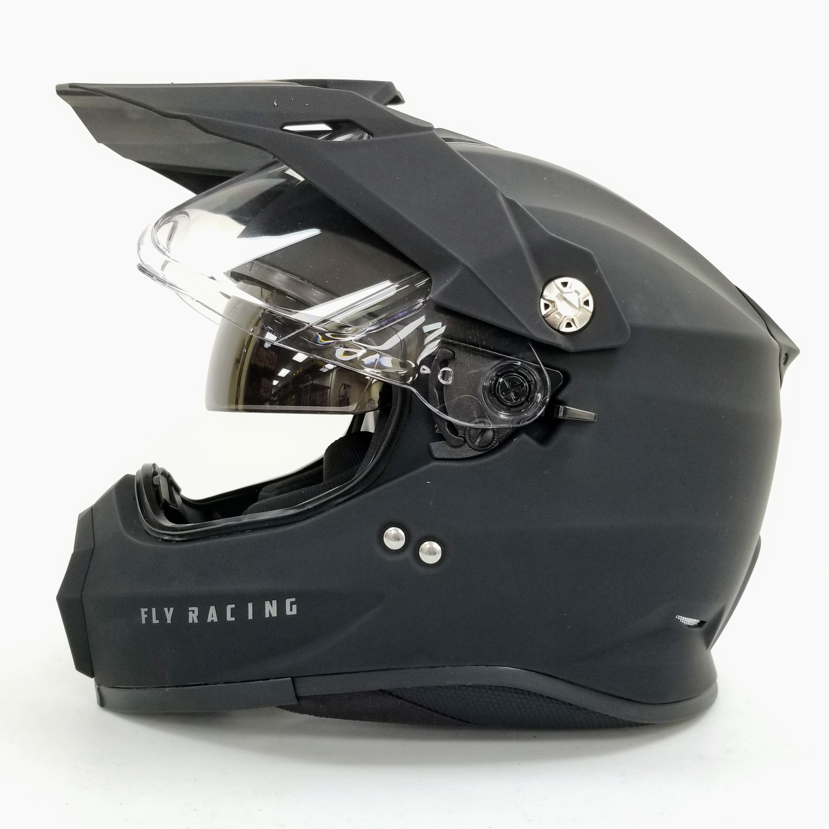 Fly Racing Trekker Solid Helmet (Matte Black, Large)