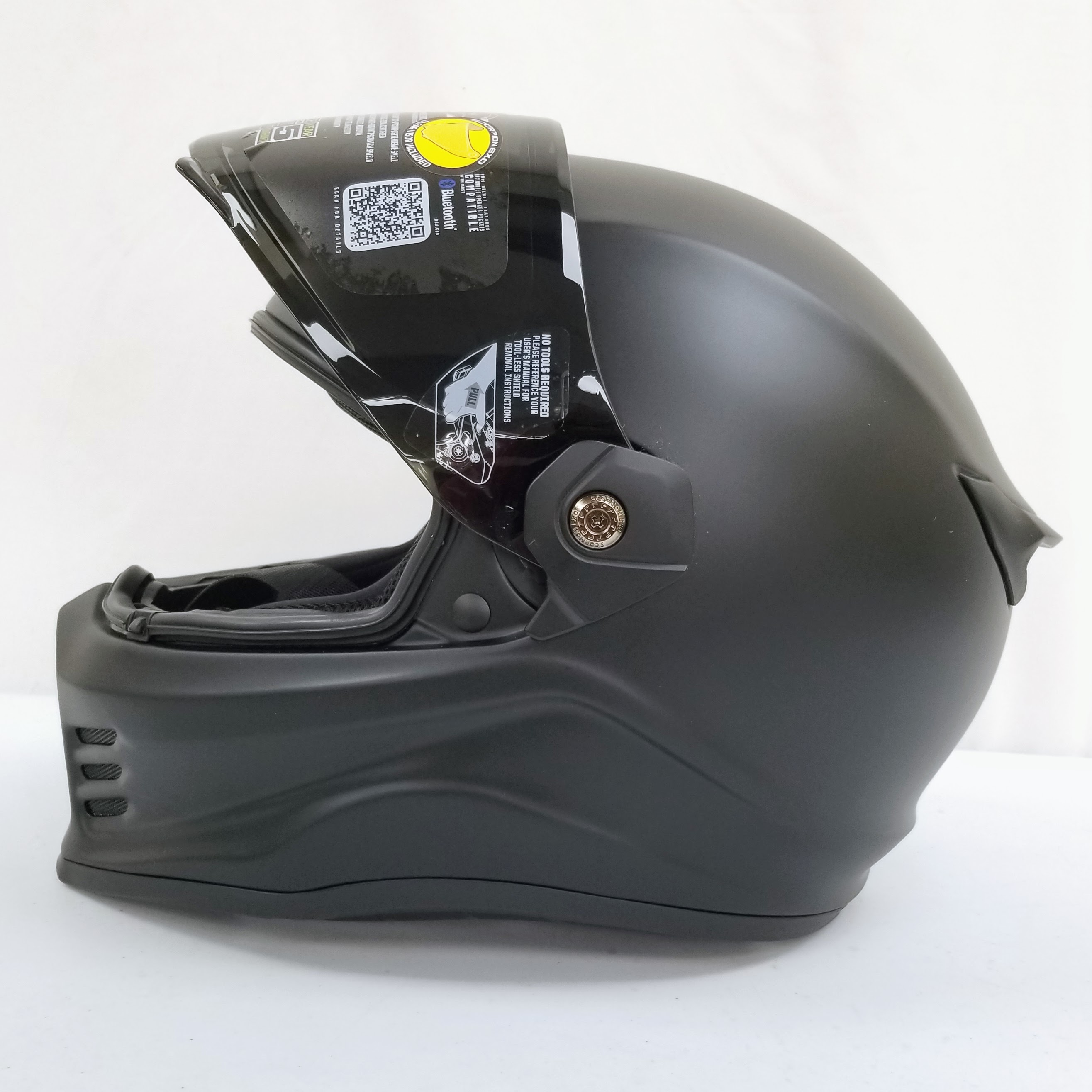 Scorpion Covert Fx Full Face Helmet (Matte Black, Large)