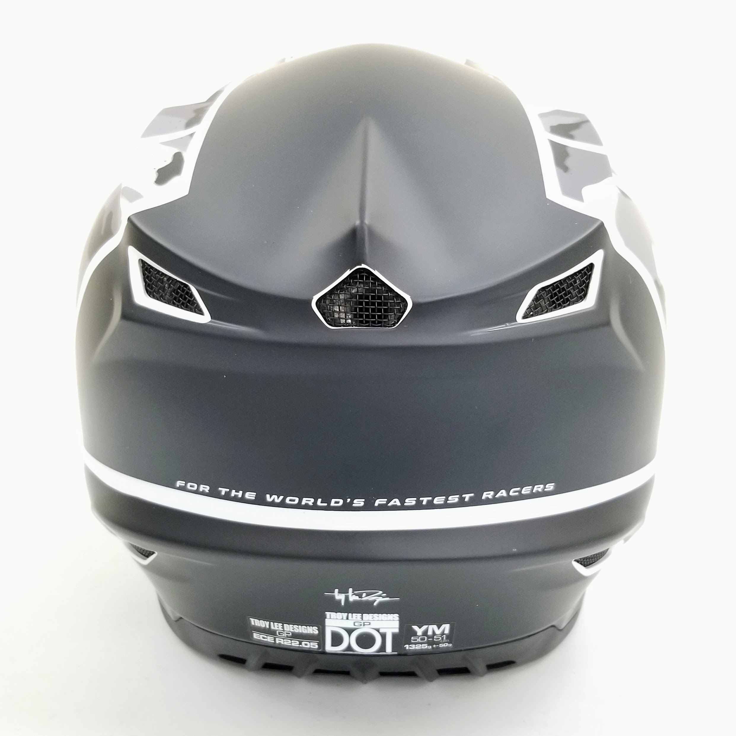 Troy Lee Designs GP Nova Camo Youth Helmet MEDIUM Black, White, Crey