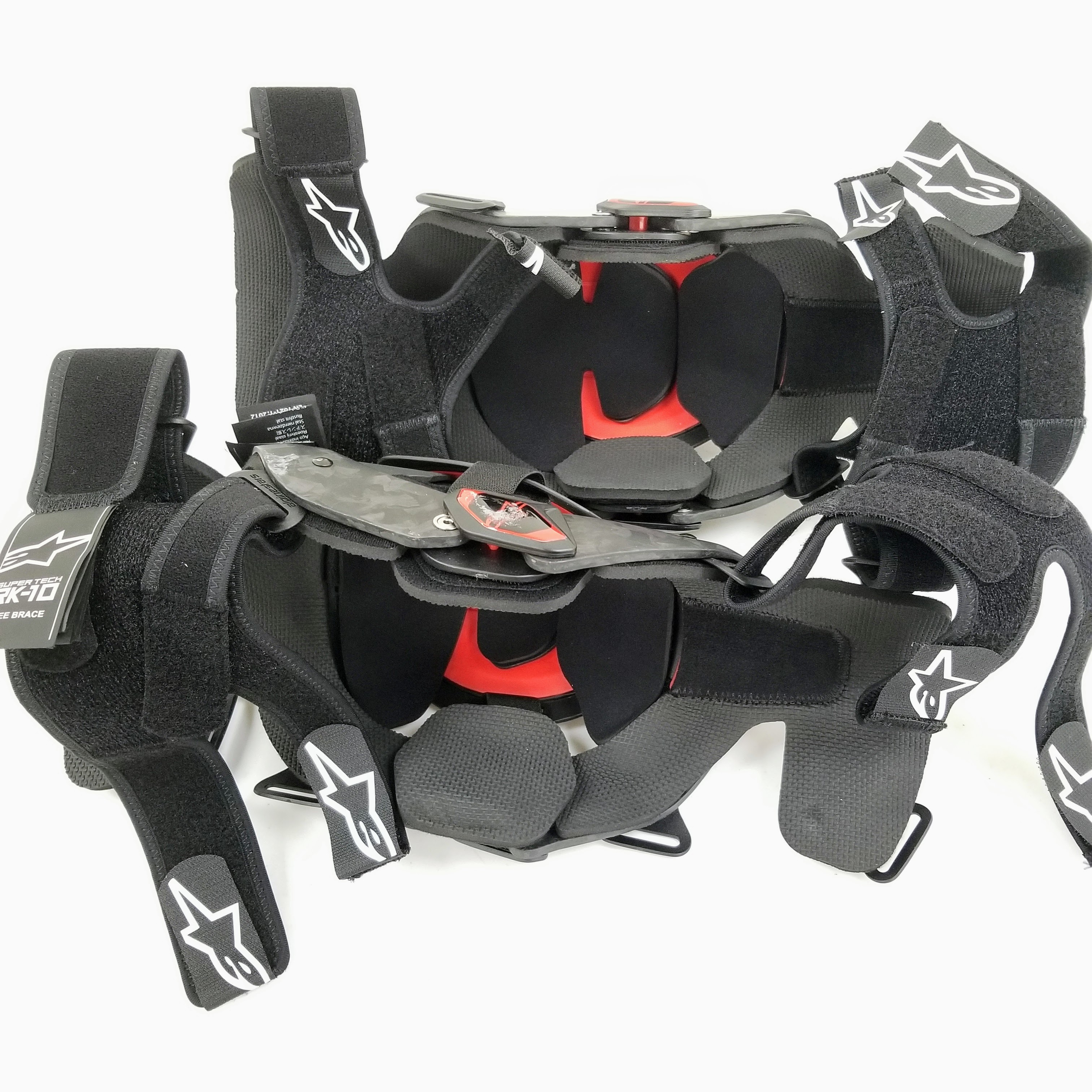 Alpinestars Supertech RK-10 Plasma Knee Brace (Black/Red, Medium)