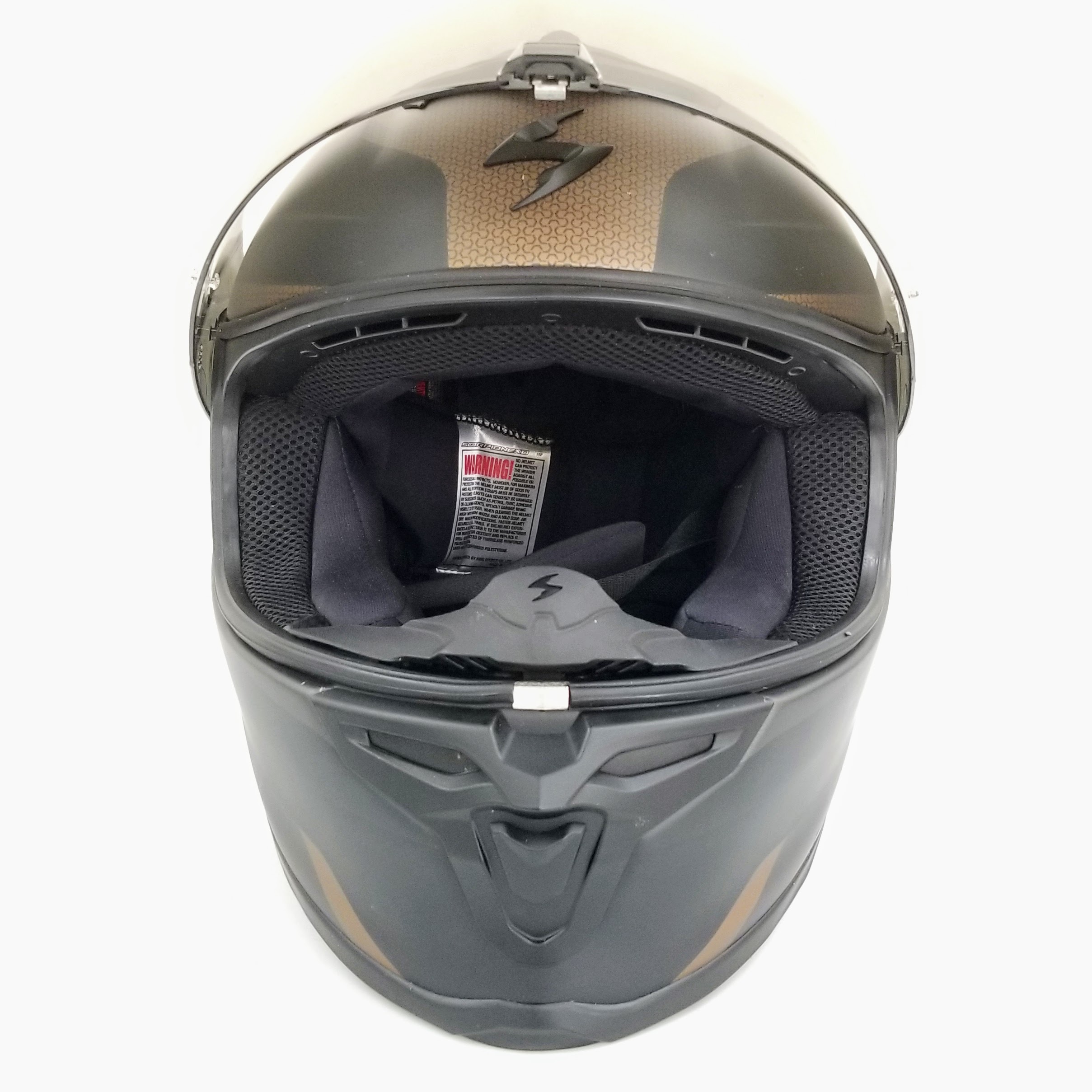 Scorpion EXO-R1 Air Full Face Helmet Hive (Gold/Black, Medium)