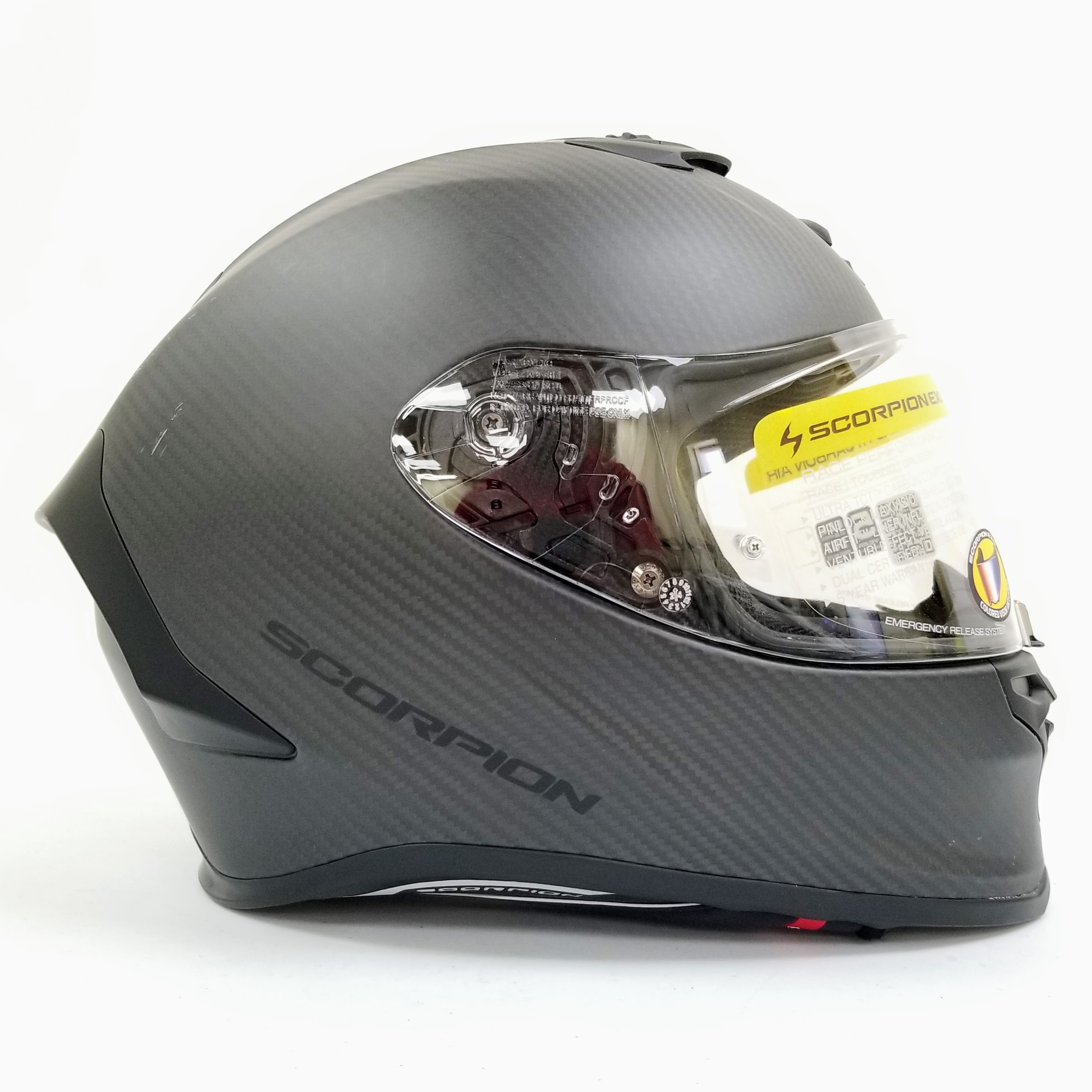 Scorpion Exo-R1 Air Full Face Helmet (Carbon Matte Black, XX-Large)