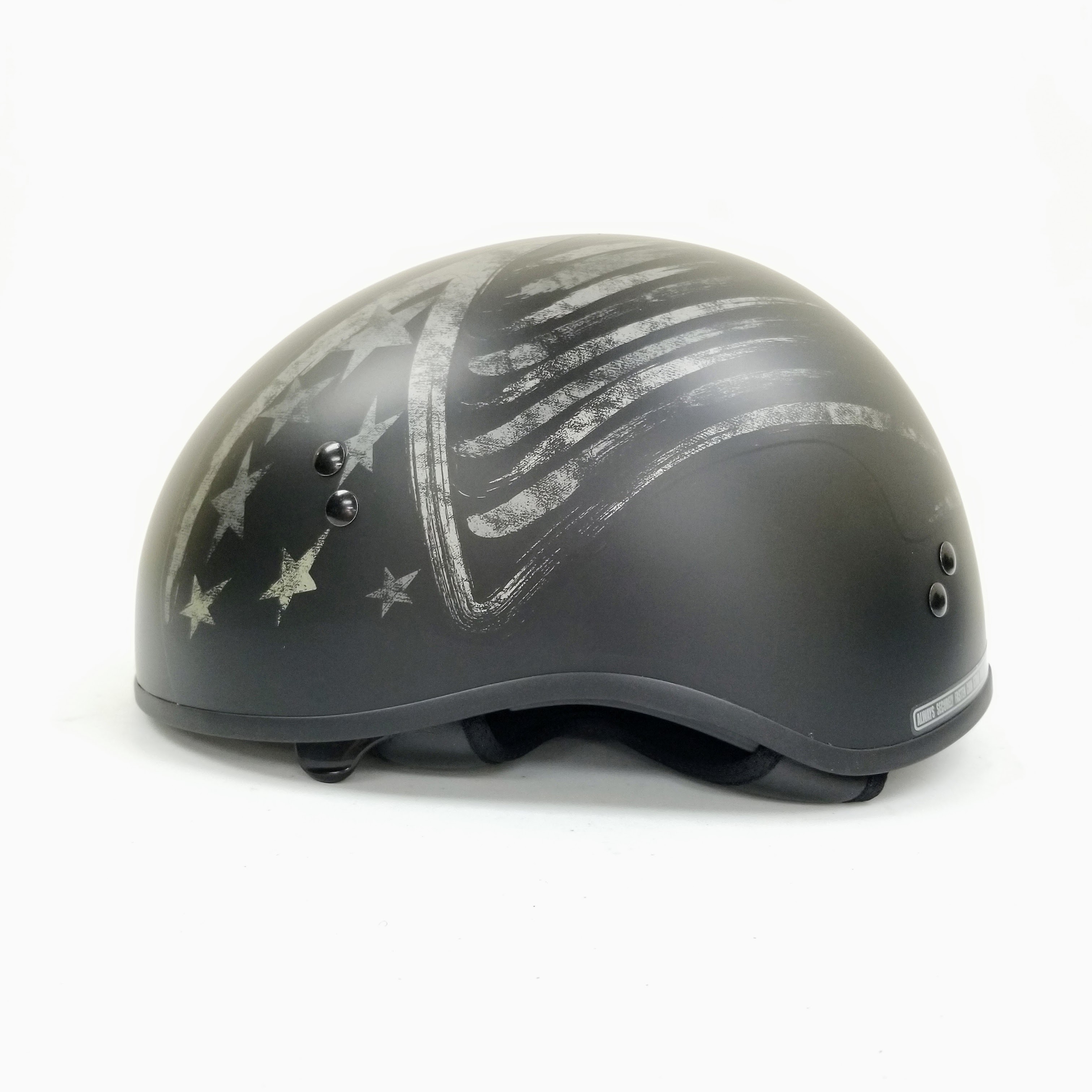 GMAX HH-65 Naked Motorcycle Street Half Helmet (Bravery Matte Black/Grey,