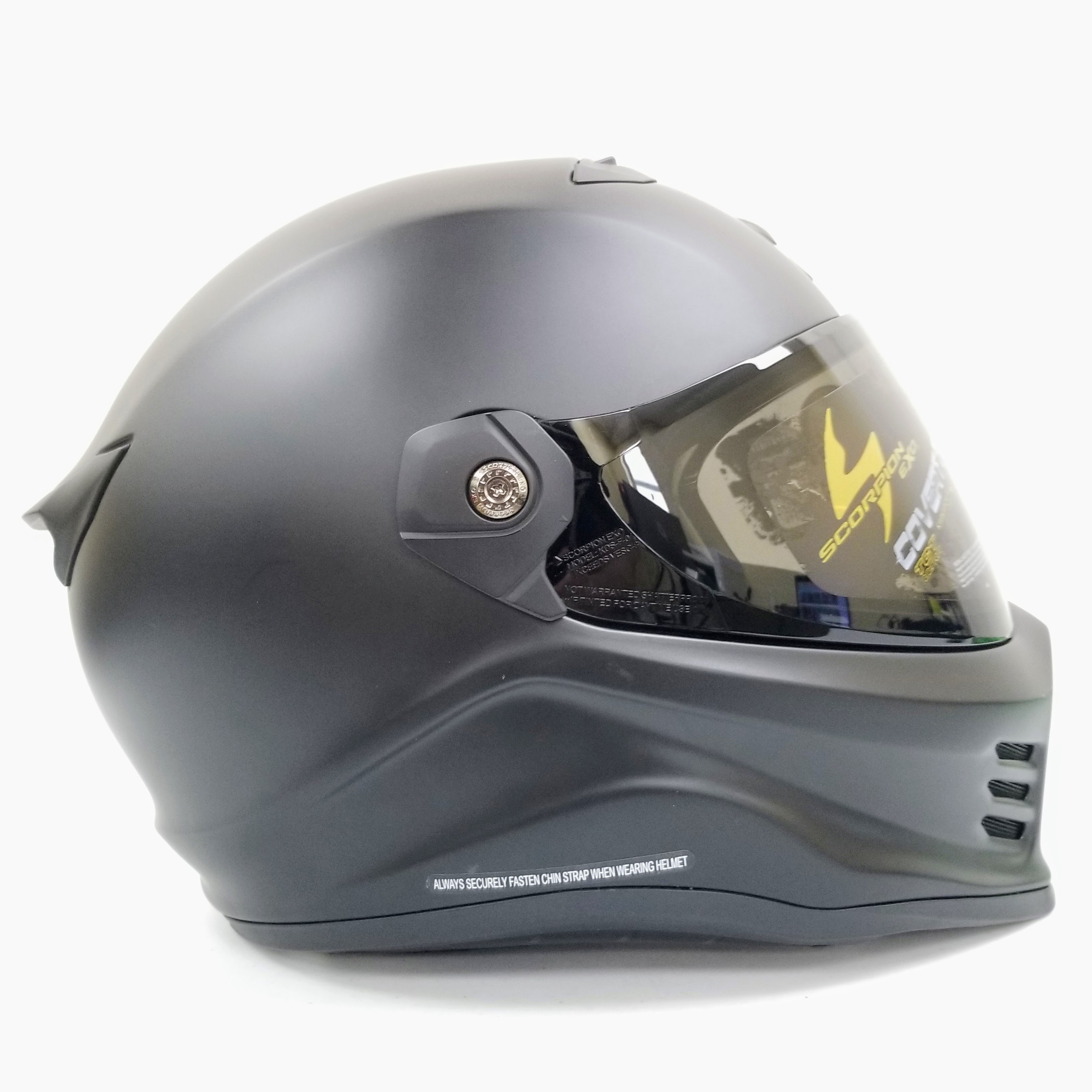 Scorpion Covert Fx Full Face Helmet (Matte Black, Medium)